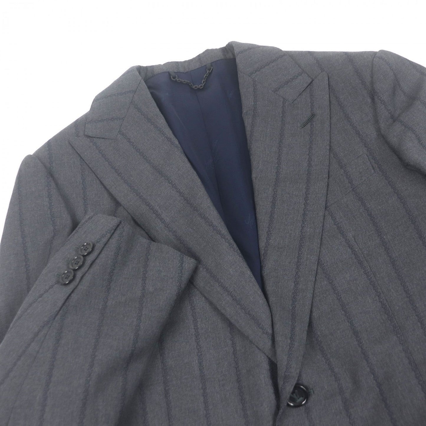 Louis Vuitton suit HSFJ8E 46 Wool Gray Apparel