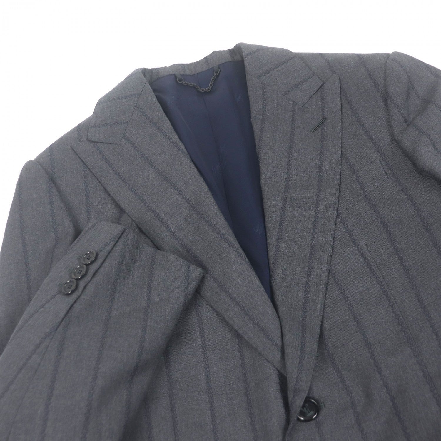 Louis Vuitton suit HSFJ8E 46 Wool Gray Apparel