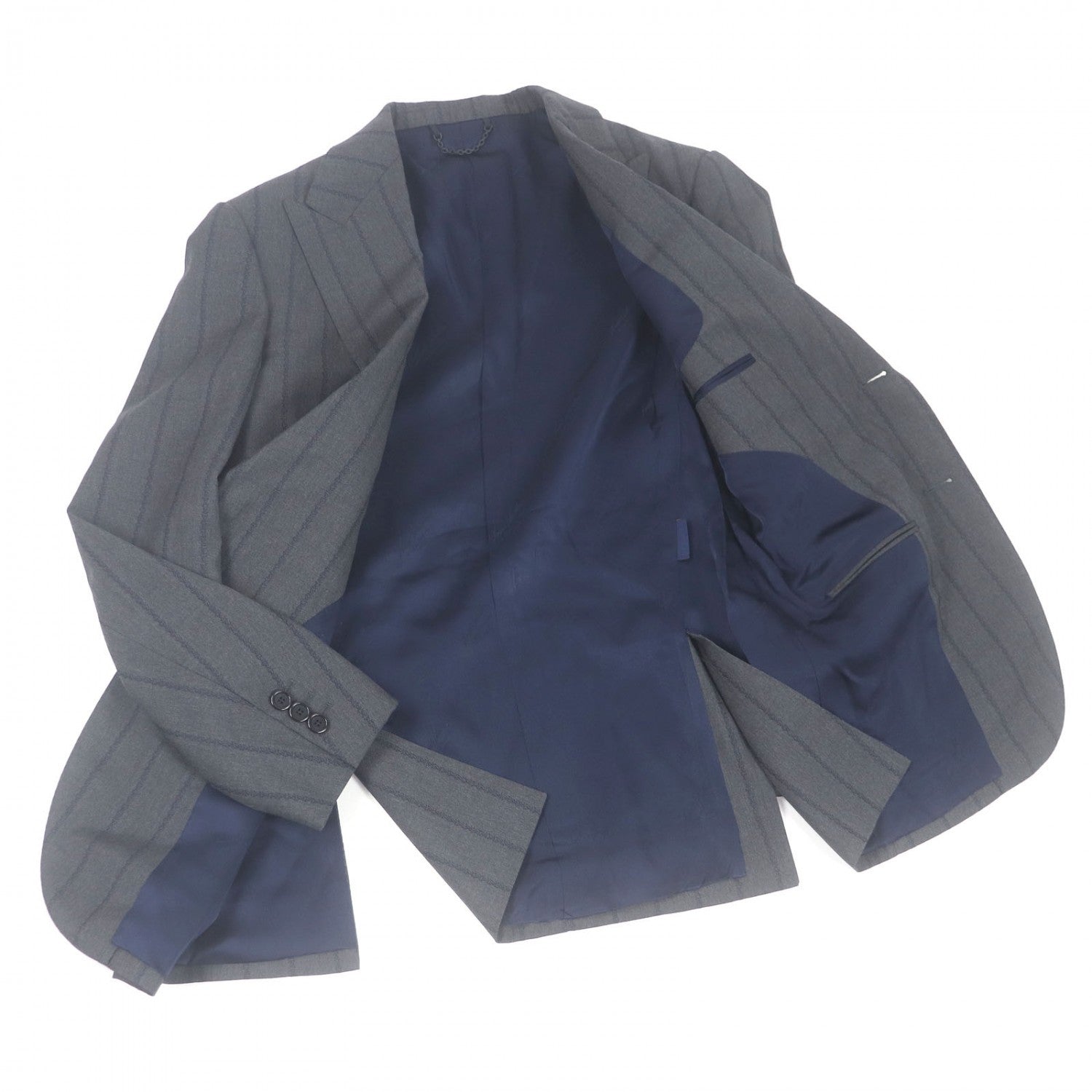 Louis Vuitton suit HSFJ8E 46 Wool Gray Apparel