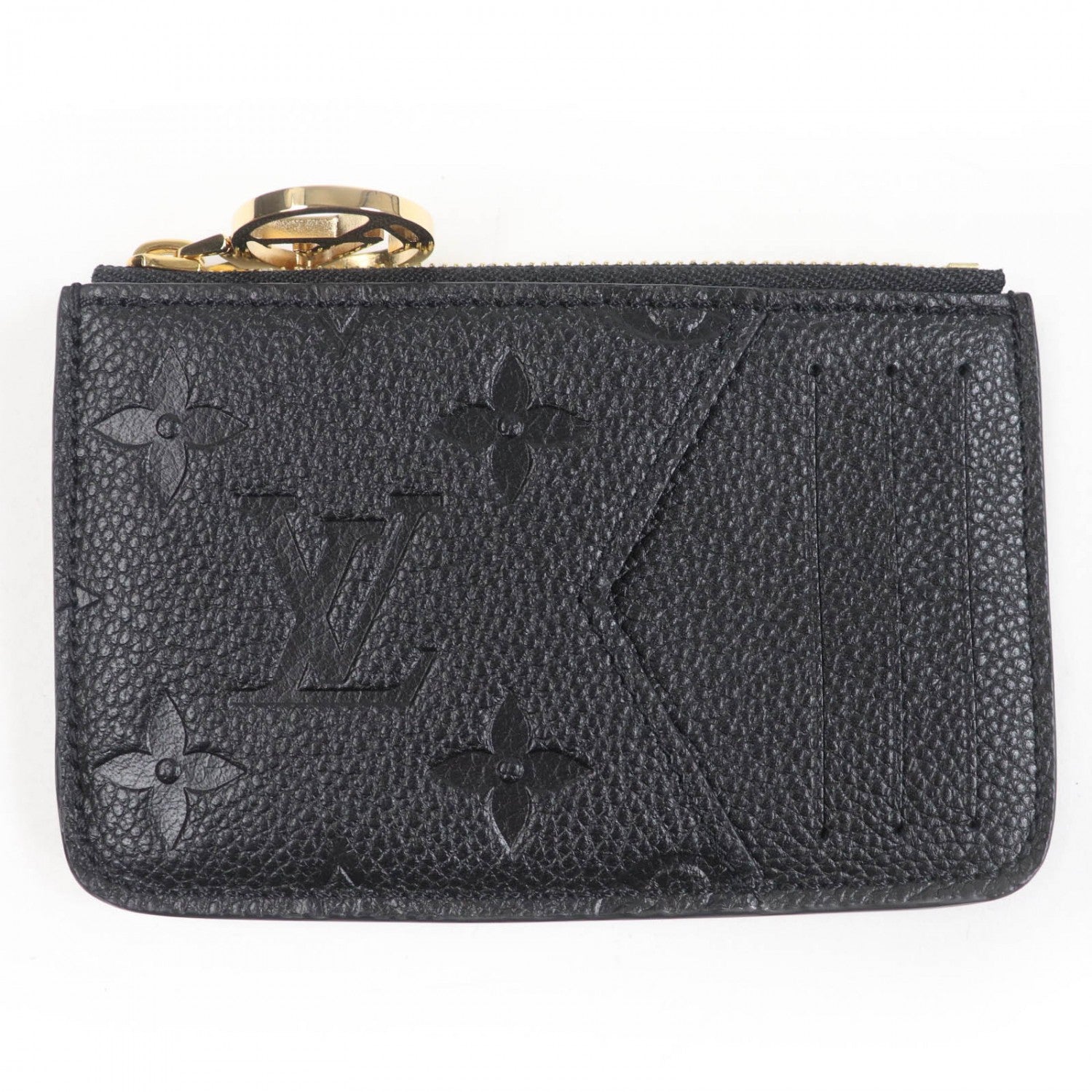 Louis Vuitton Coin M81883 Ann Platt Porto Monogram Black Wallet Case