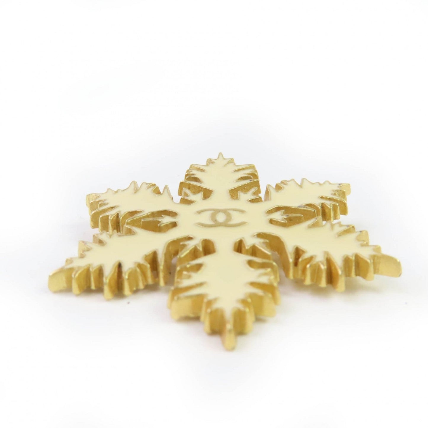 Chanel COCO Mark Snowflake Brooch