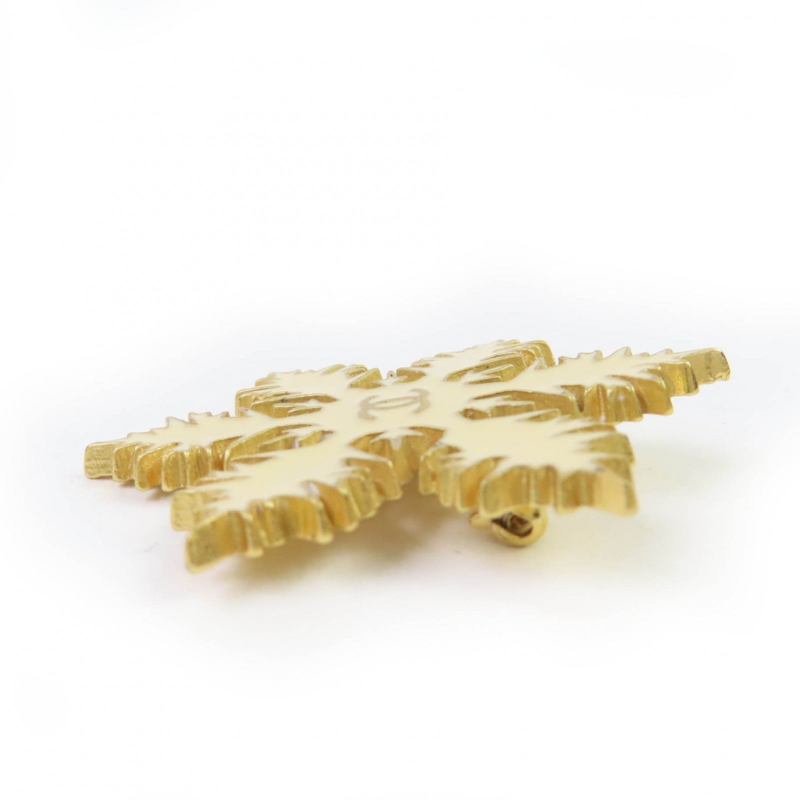 Chanel COCO Mark Snowflake Brooch