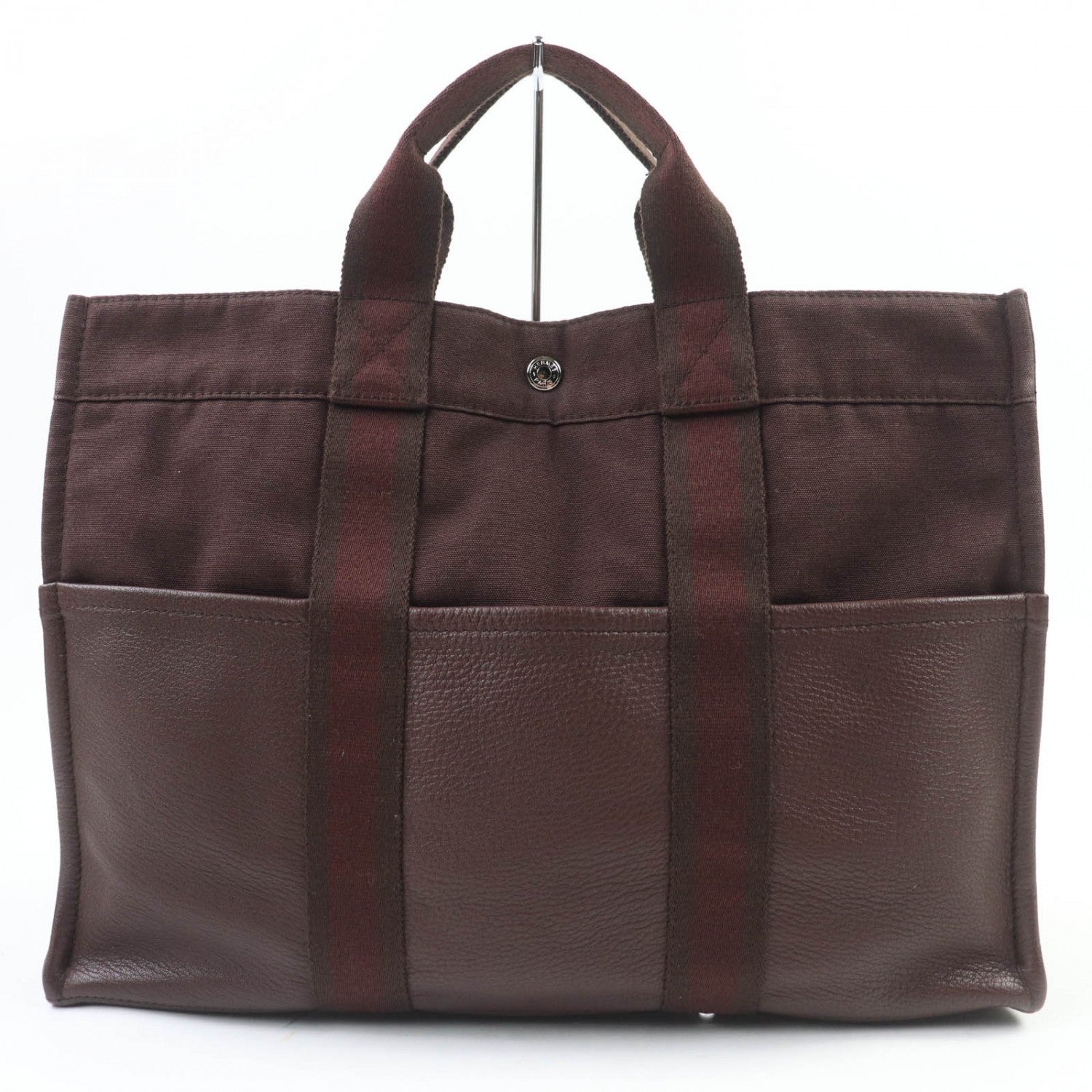 Hermes Tote Bag Cotton Fool Toe Mm Brown