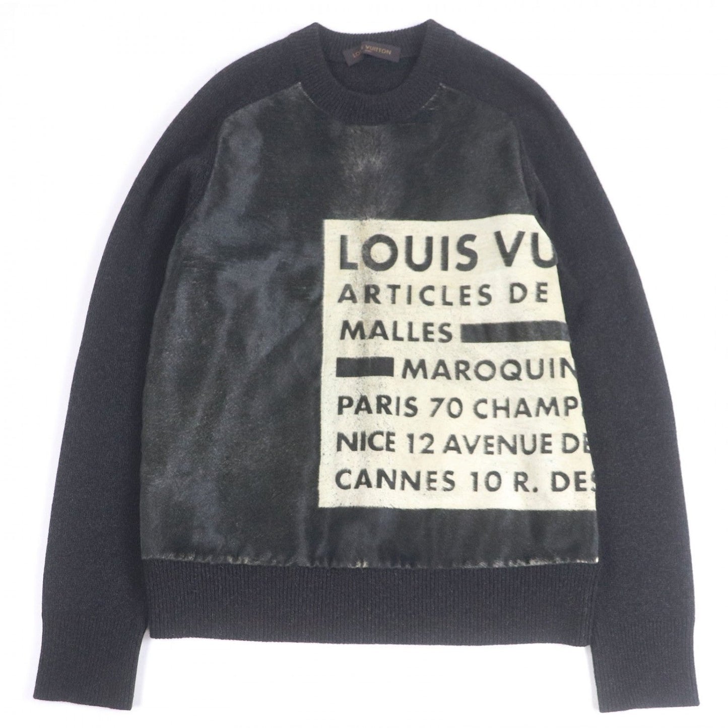 Louis Vuitton sweater Cowhide Dark L Brown Apparel