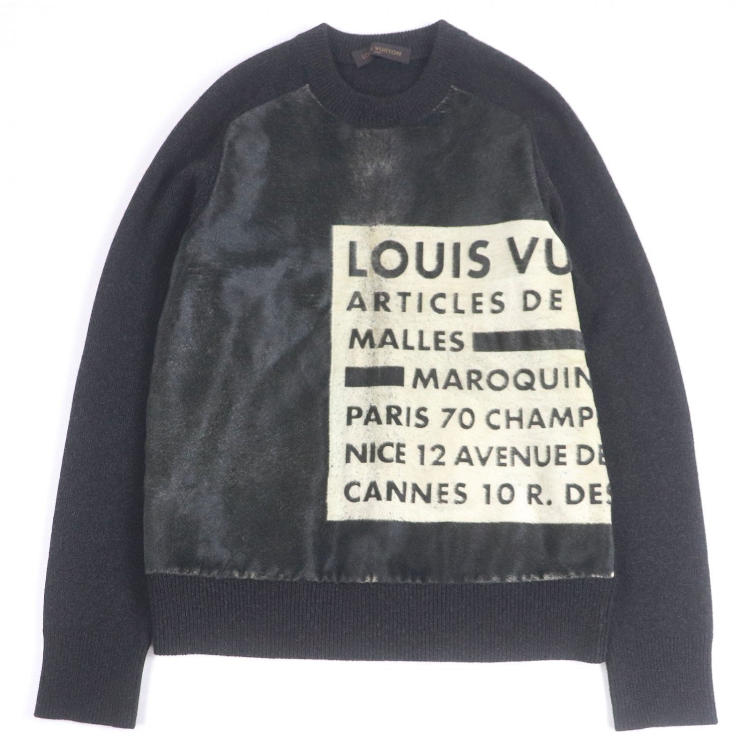 Louis Vuitton sweater Cowhide Dark L Brown Apparel