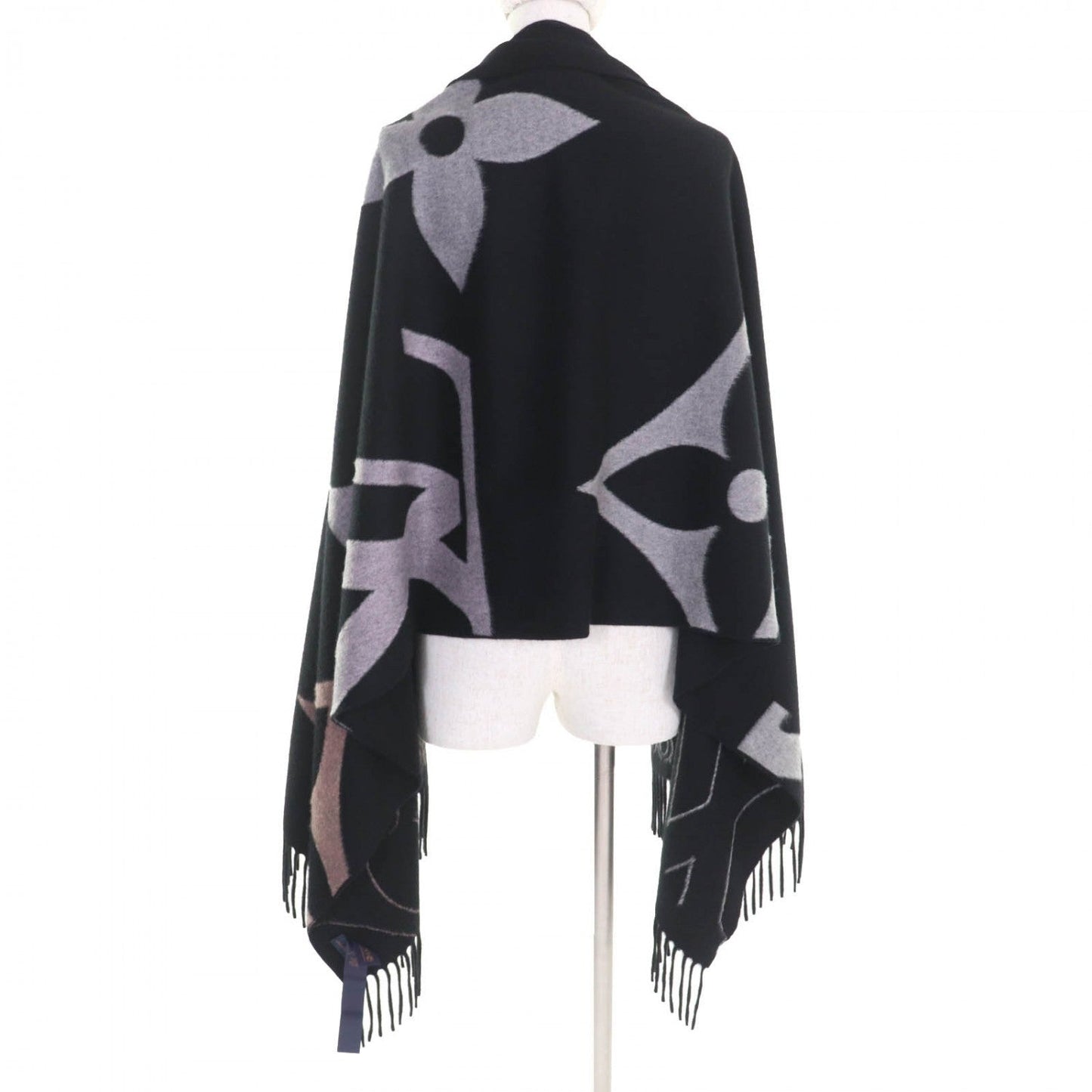 Louis Vuitton Scarf M76383 cashmere Noir Echarpe