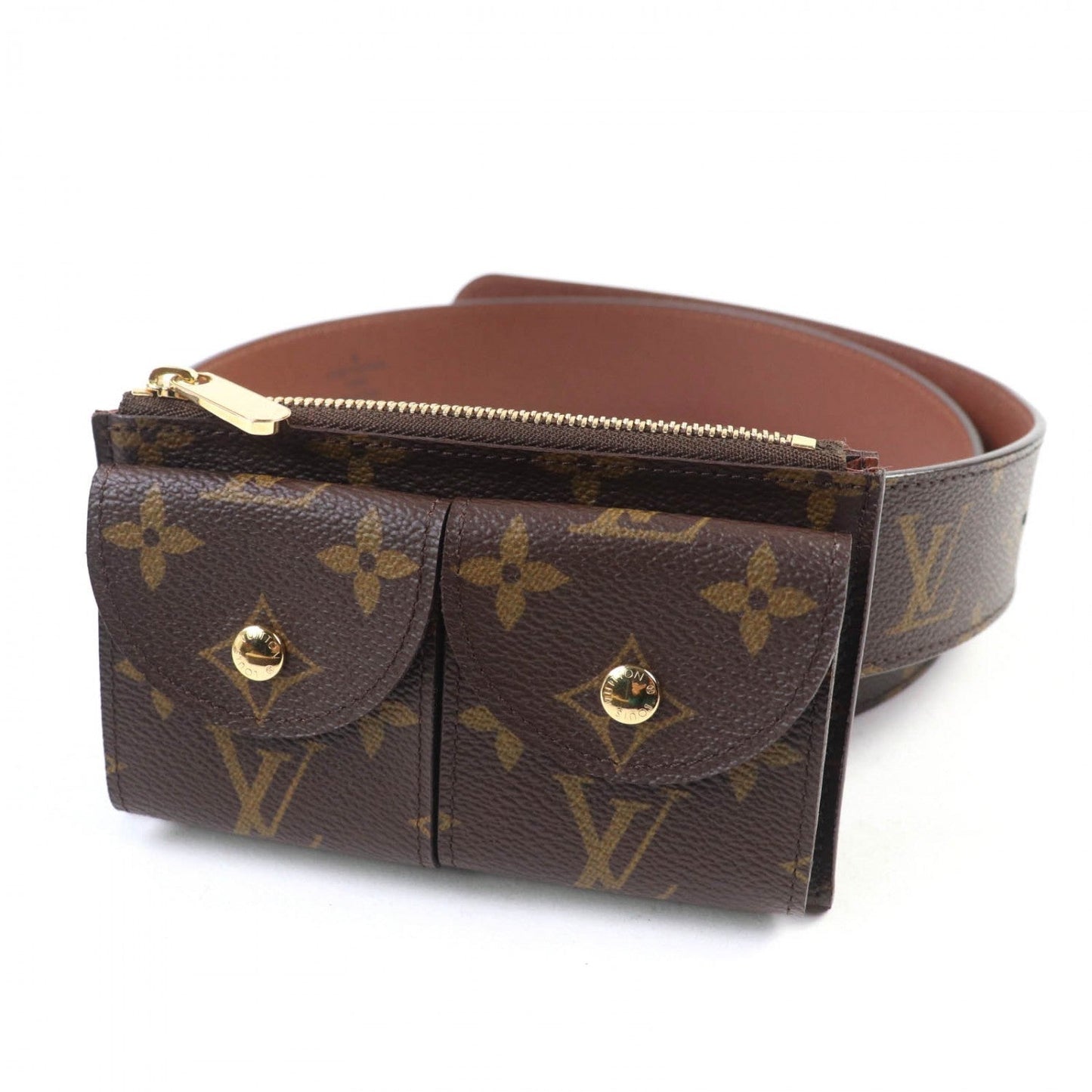 Louis Vuitton Pouch M9836 Santur Pochette Duo Monogram Canvas Brown Clutch Bag