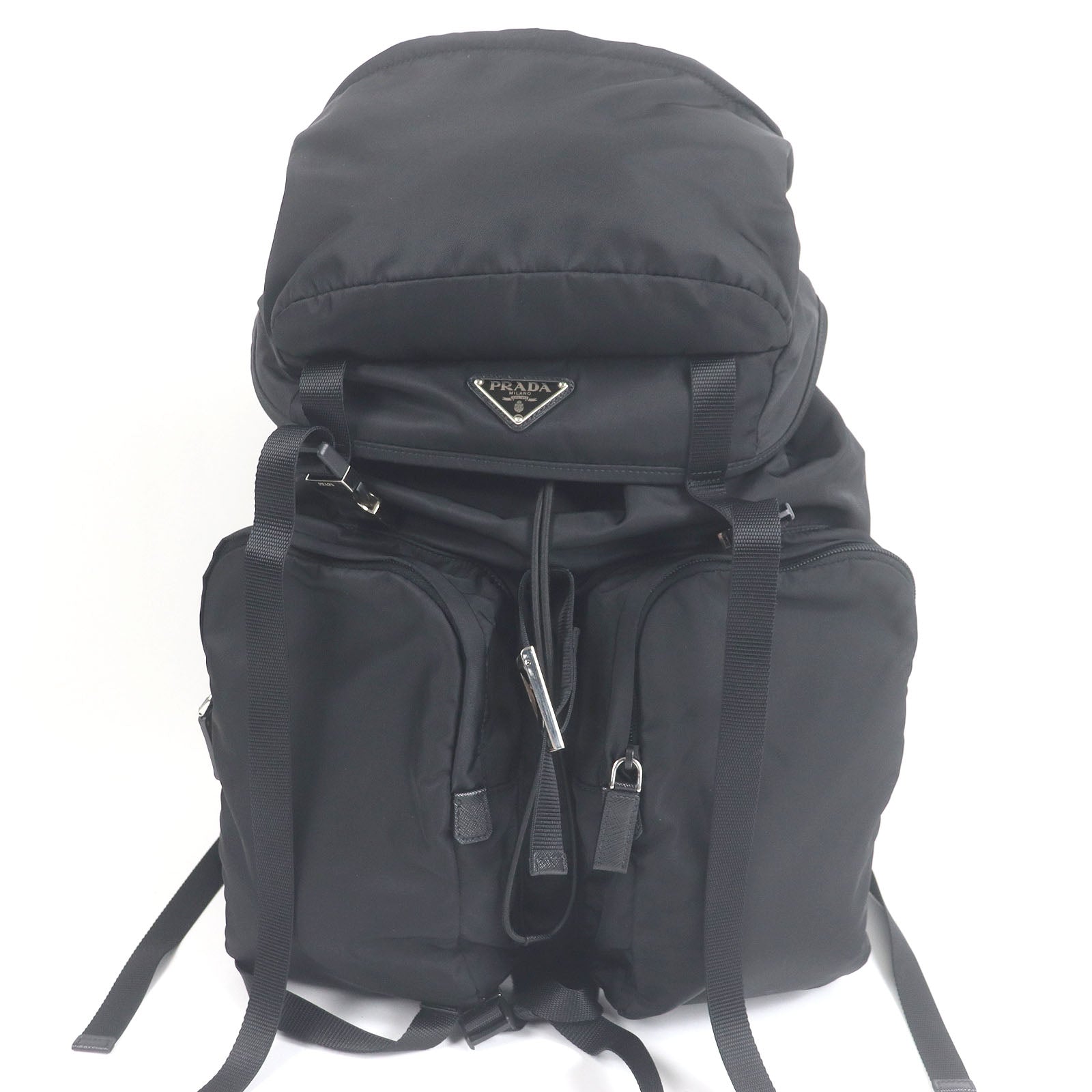 Prada Re Backpack Leather Nylon Saffiano