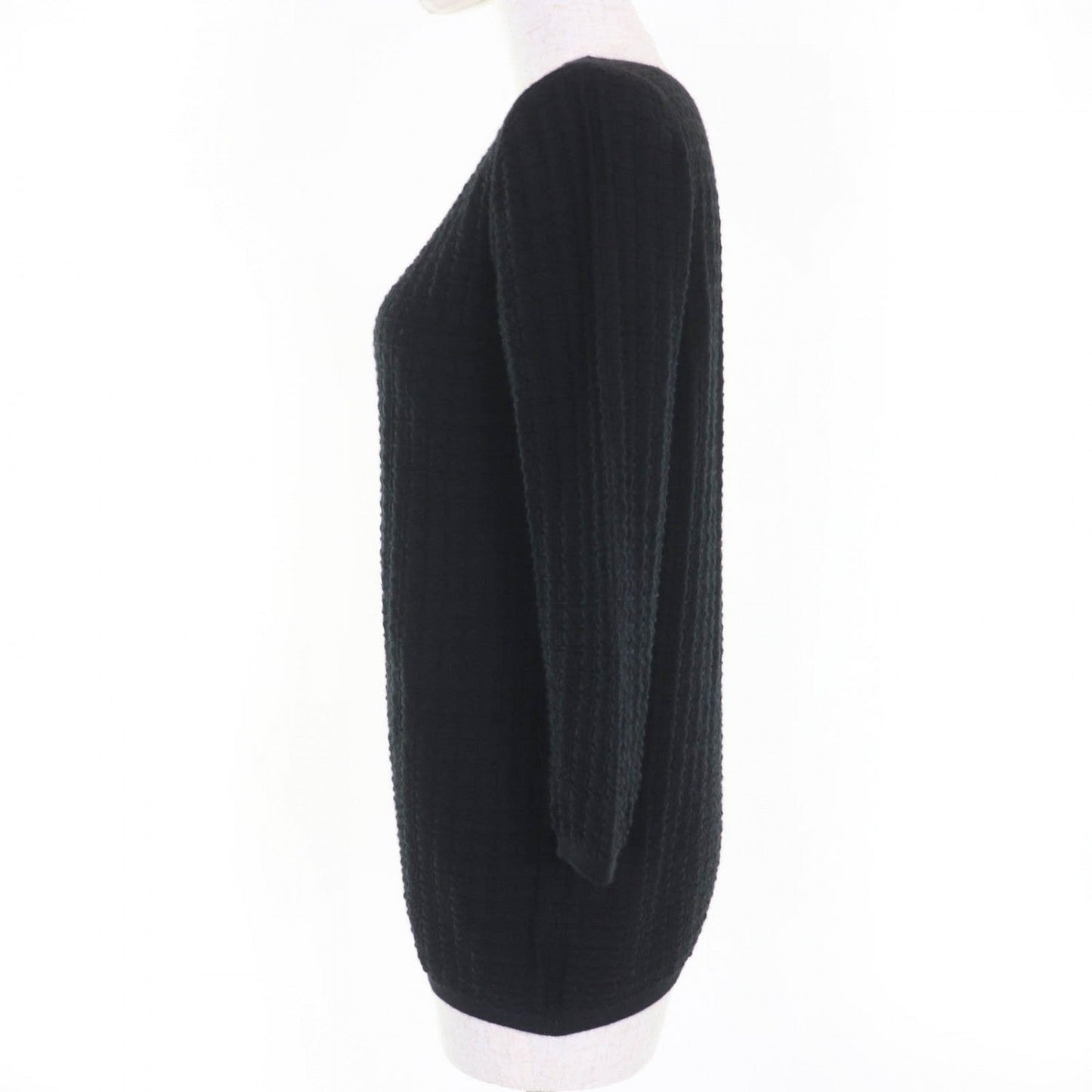 Knit Cashmere Handbag Black Travel Bag