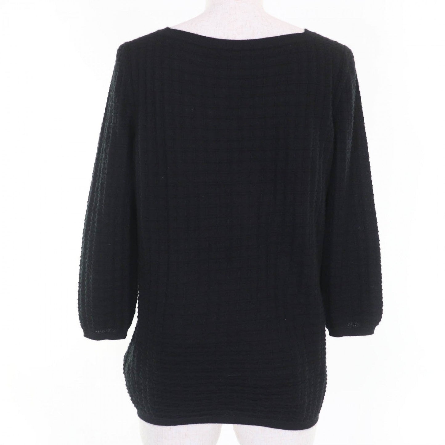 Knit Cashmere Handbag Black Travel Bag
