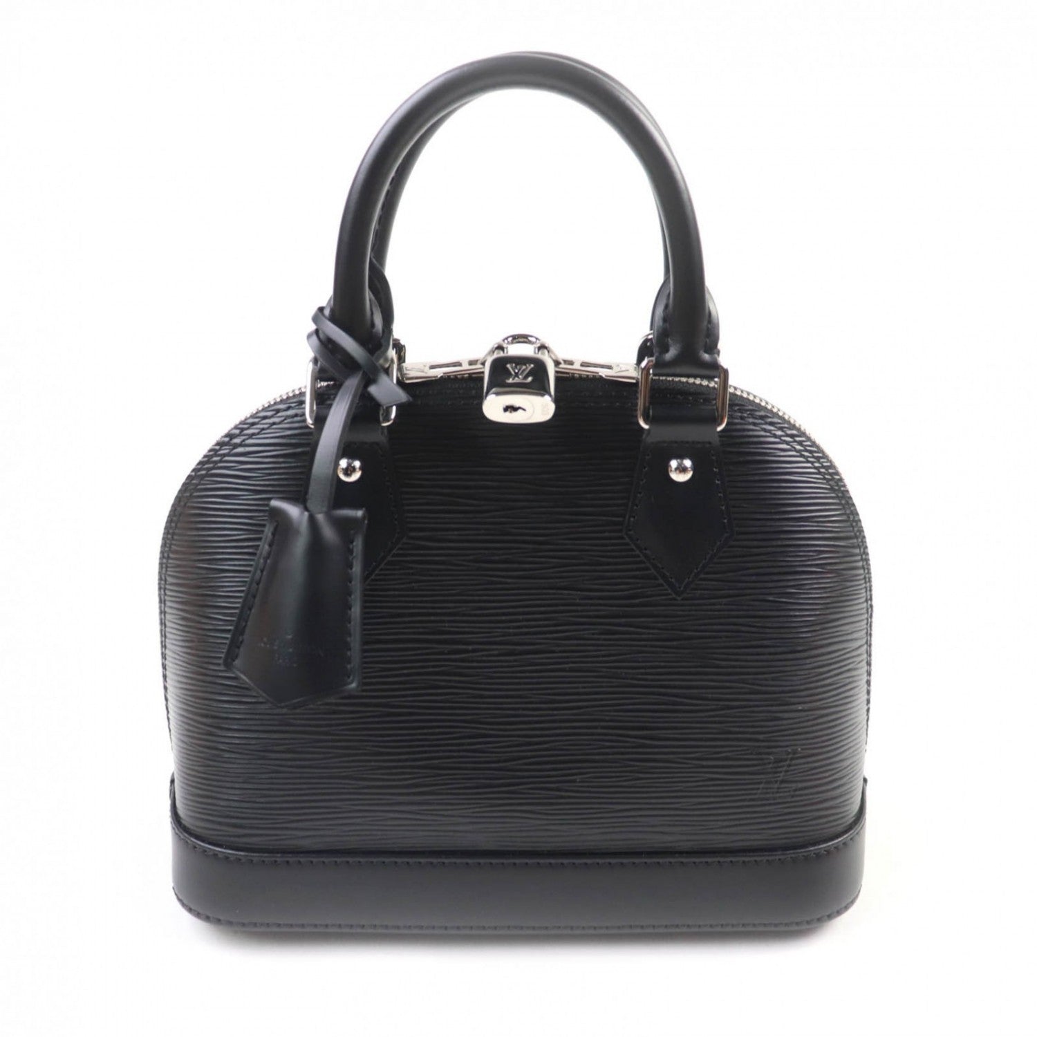 Louis Vuitton M24645 Epi Noir Alma BB Leather Handbag