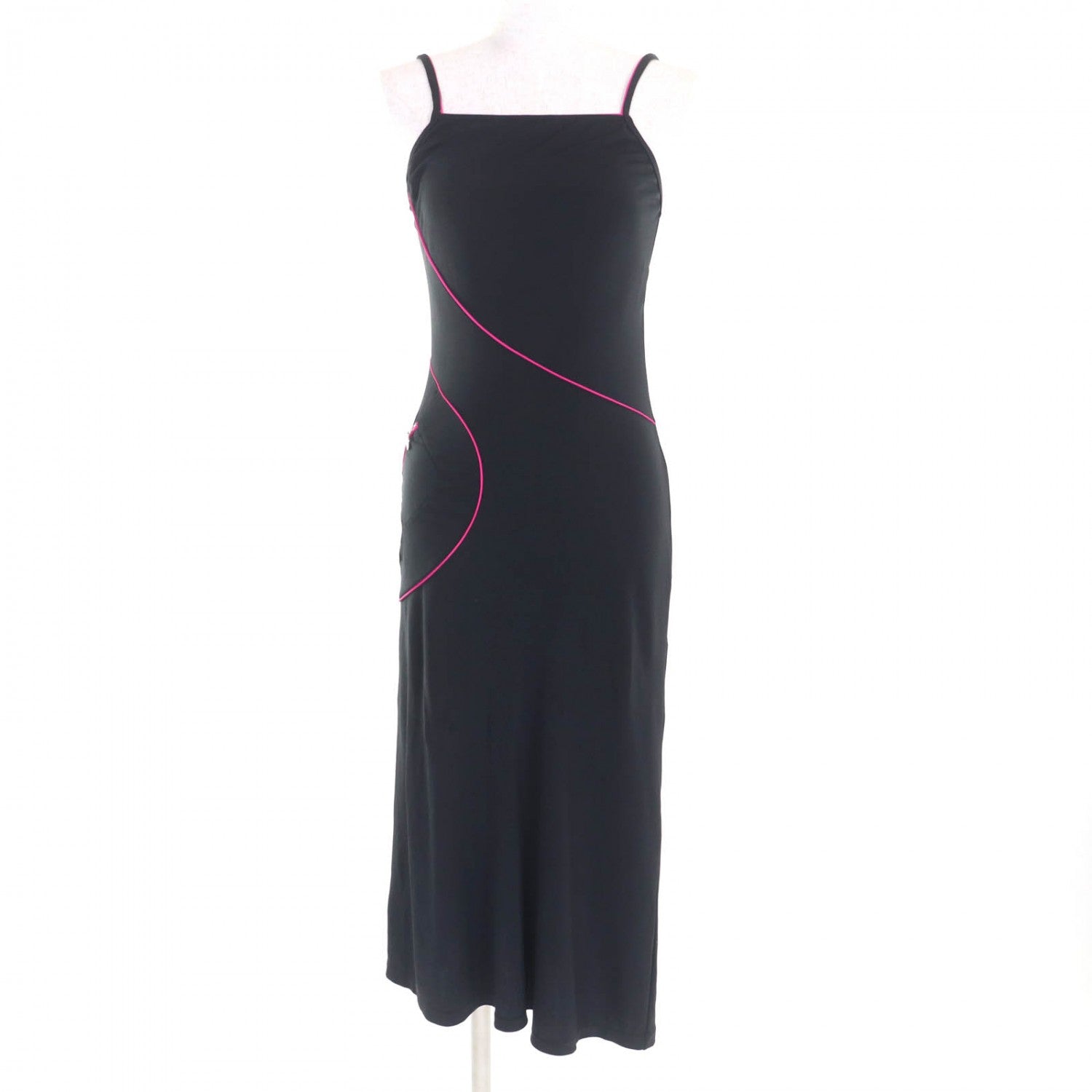 Chanel one piece 00T Nylon 38 Black Pink Handbag