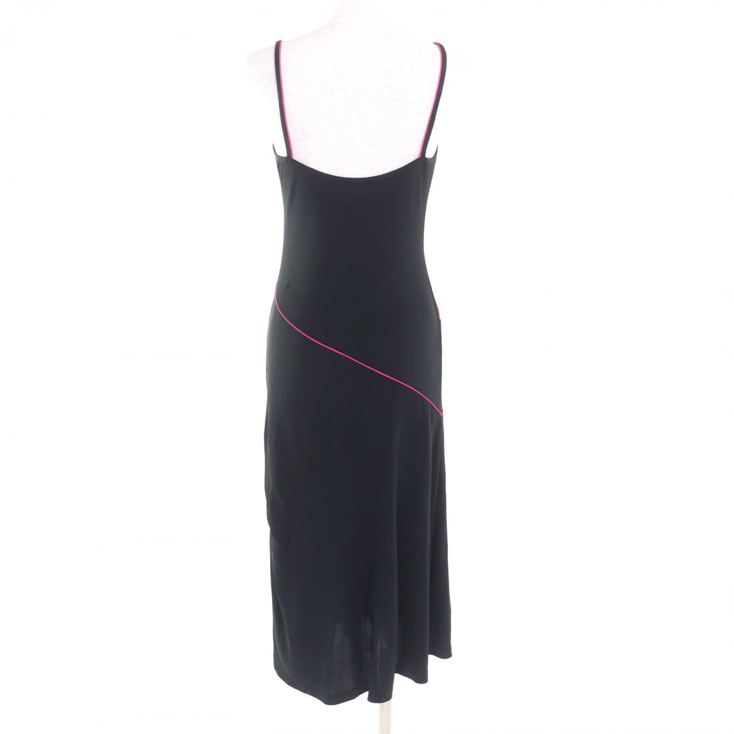 Chanel one piece 00T Nylon 38 Black Pink Handbag