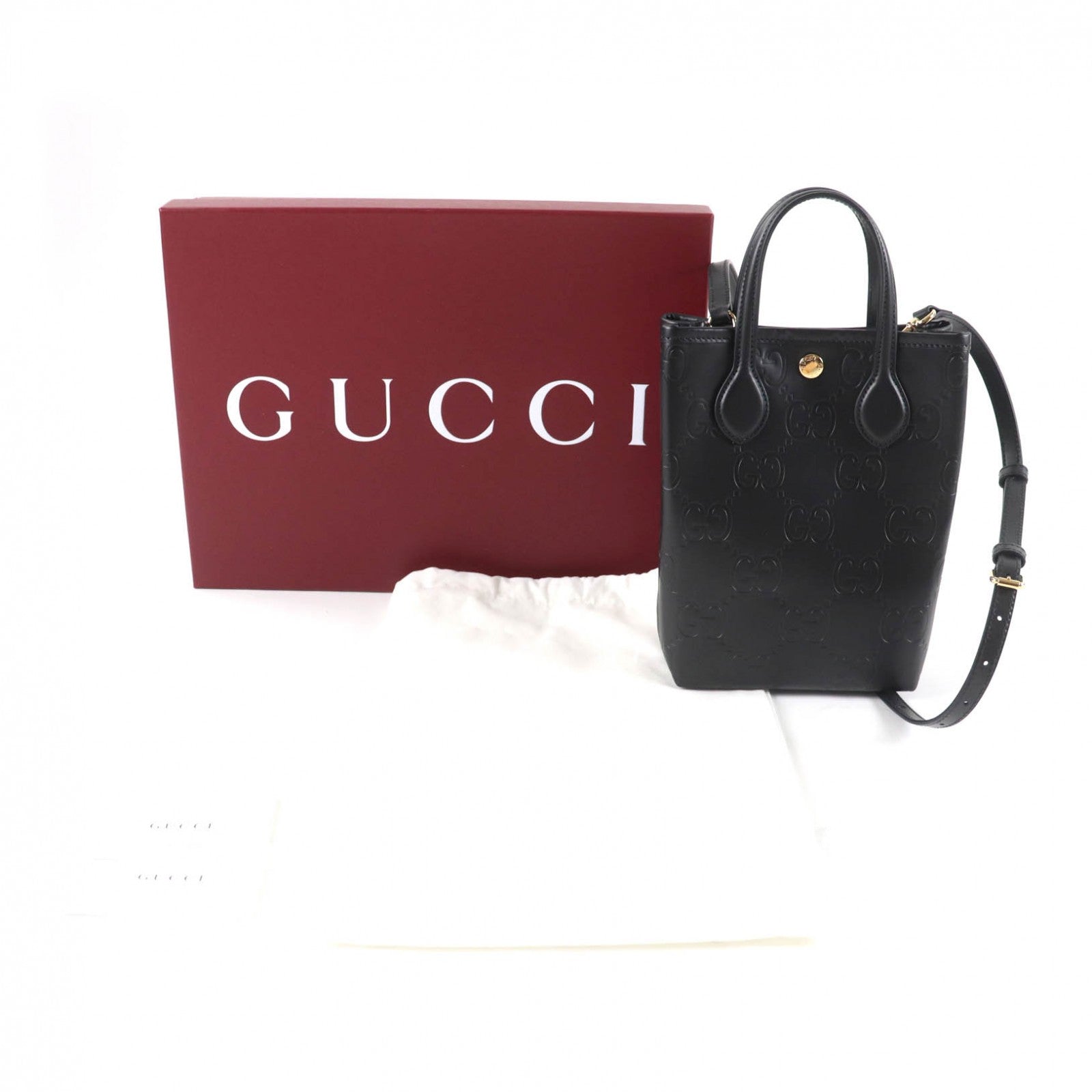 Gucci Super 2Way Shoulder Bag Leather Mini
