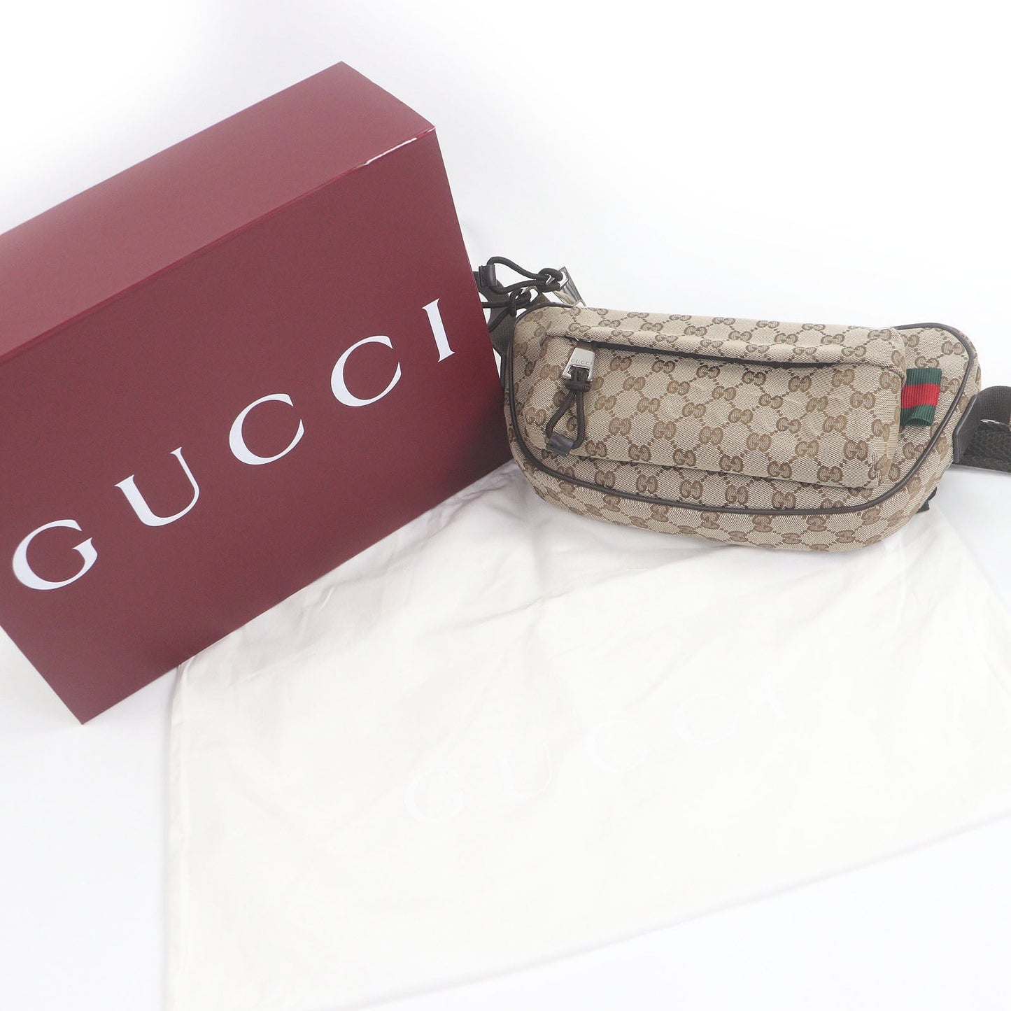 Gucci Sling Bag Canvas Crossbody Bag Bag 2