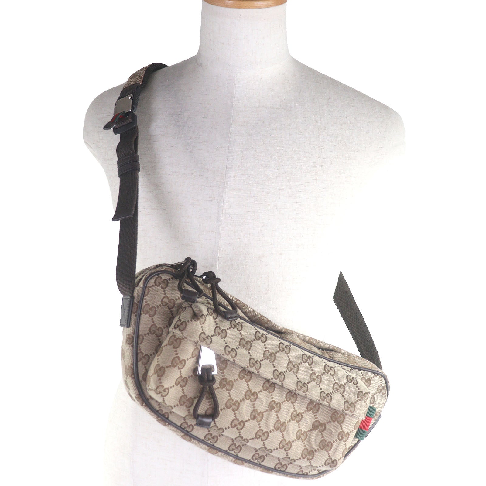 Gucci Sling Bag Canvas Crossbody Bag Bag 2