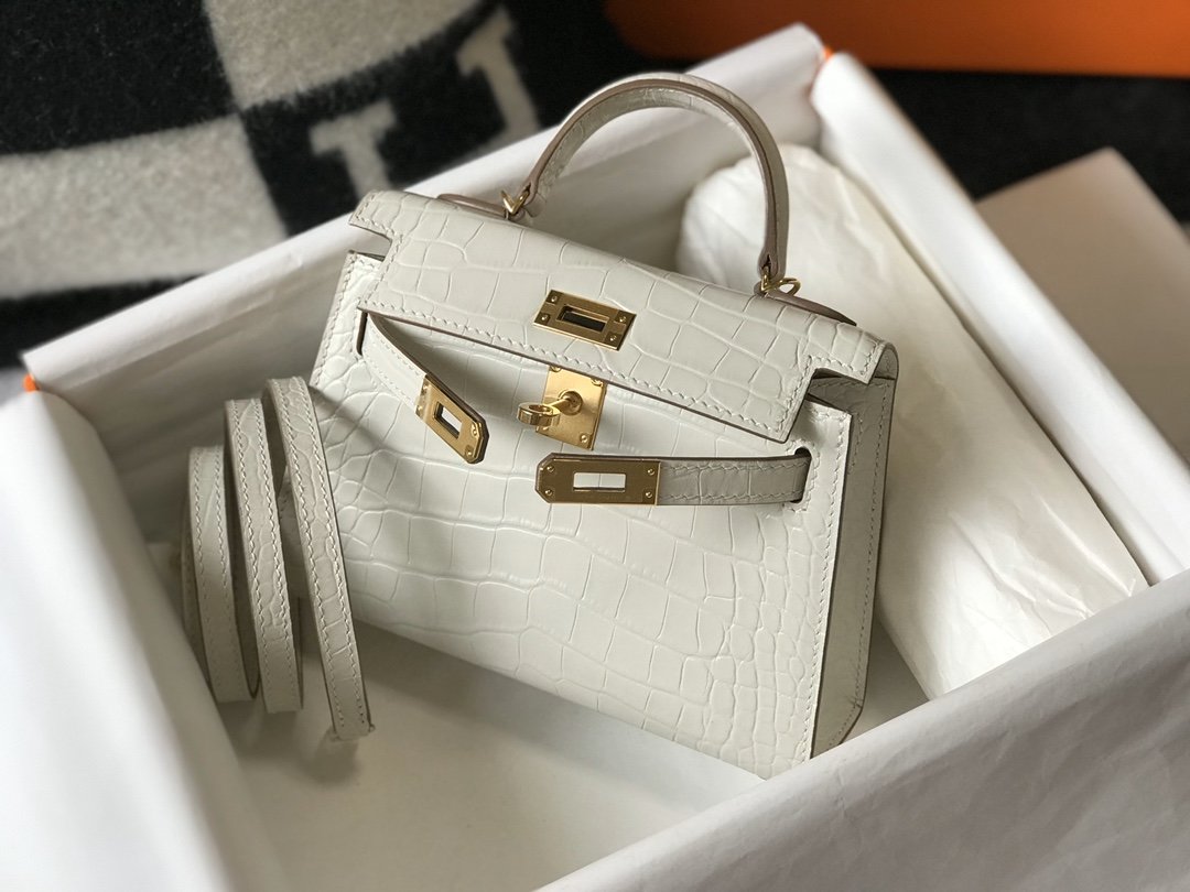 Top Quality Kelly Beton Crocodile Bag For Mini Shoulder Bag