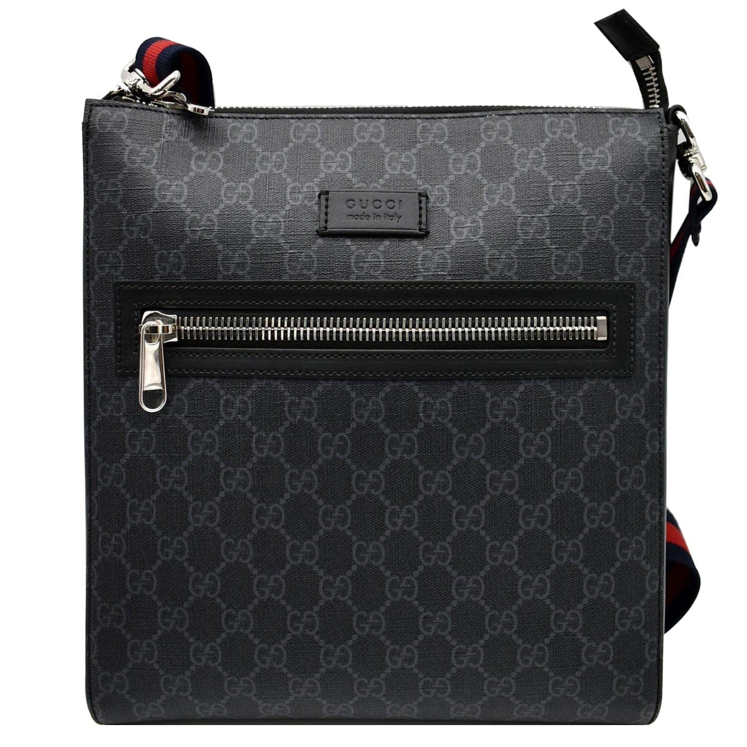 Gucci Supreme Square Messenger Bag Black Crossbody Bag