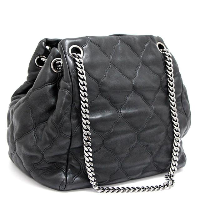 Chanel Shoulder Bag Lambskin S Metal Fittings Black Chain