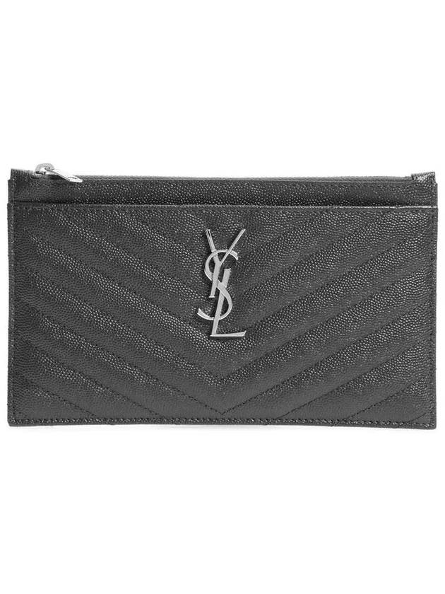 YSL Saint Laurent Saint Laurent Trending Hardware Pouch Bag Grey Matelasse Silver Travel Bag