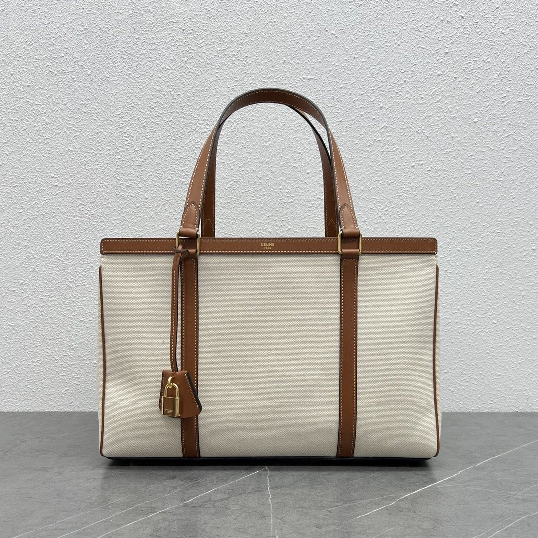 Top Quality Metop Qualityum Cabas Textile Natural Tan Travel Bag