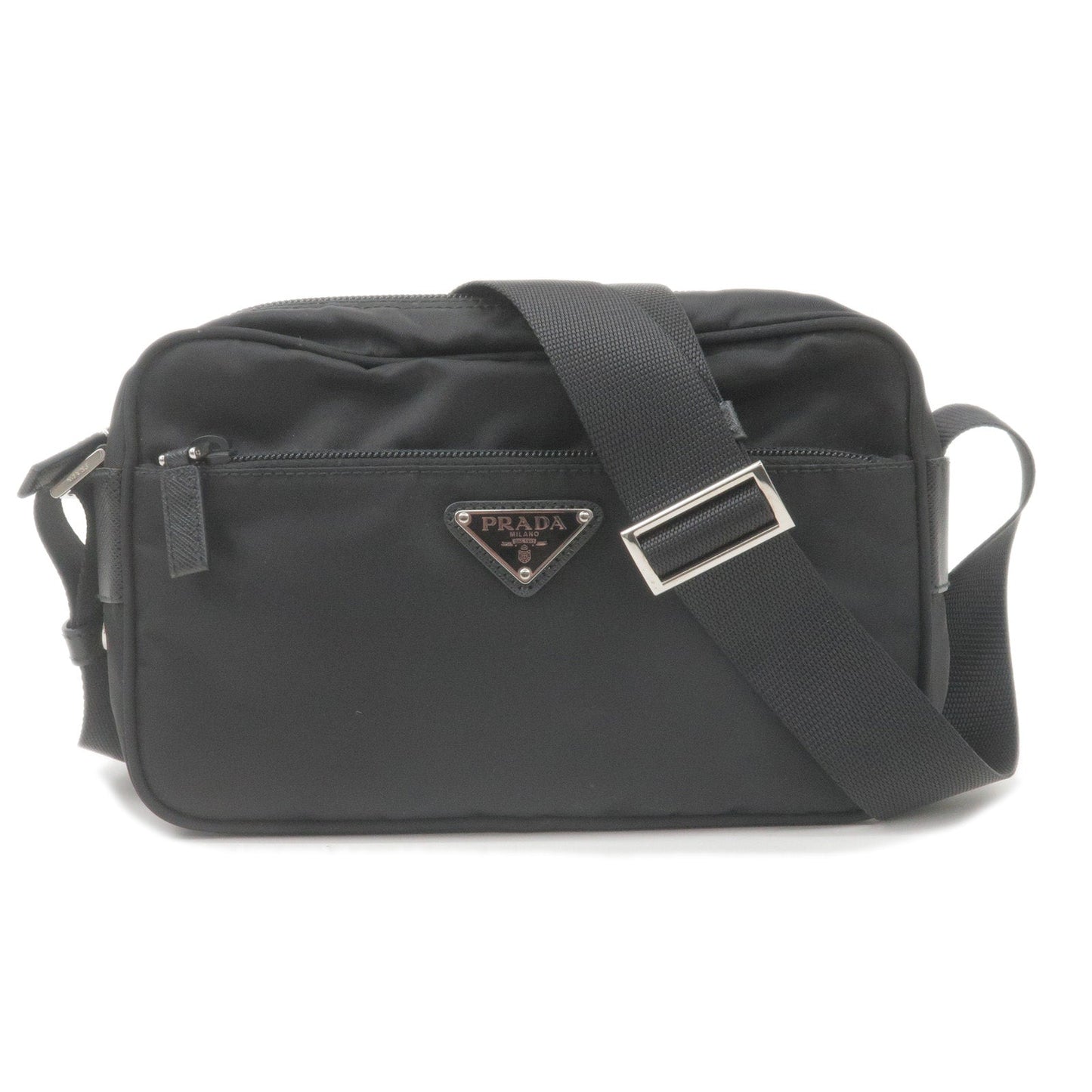 Prada Prada Logo Nylon Leather Shoulder Bag Crossbody Bag 1Bc167 36701 18