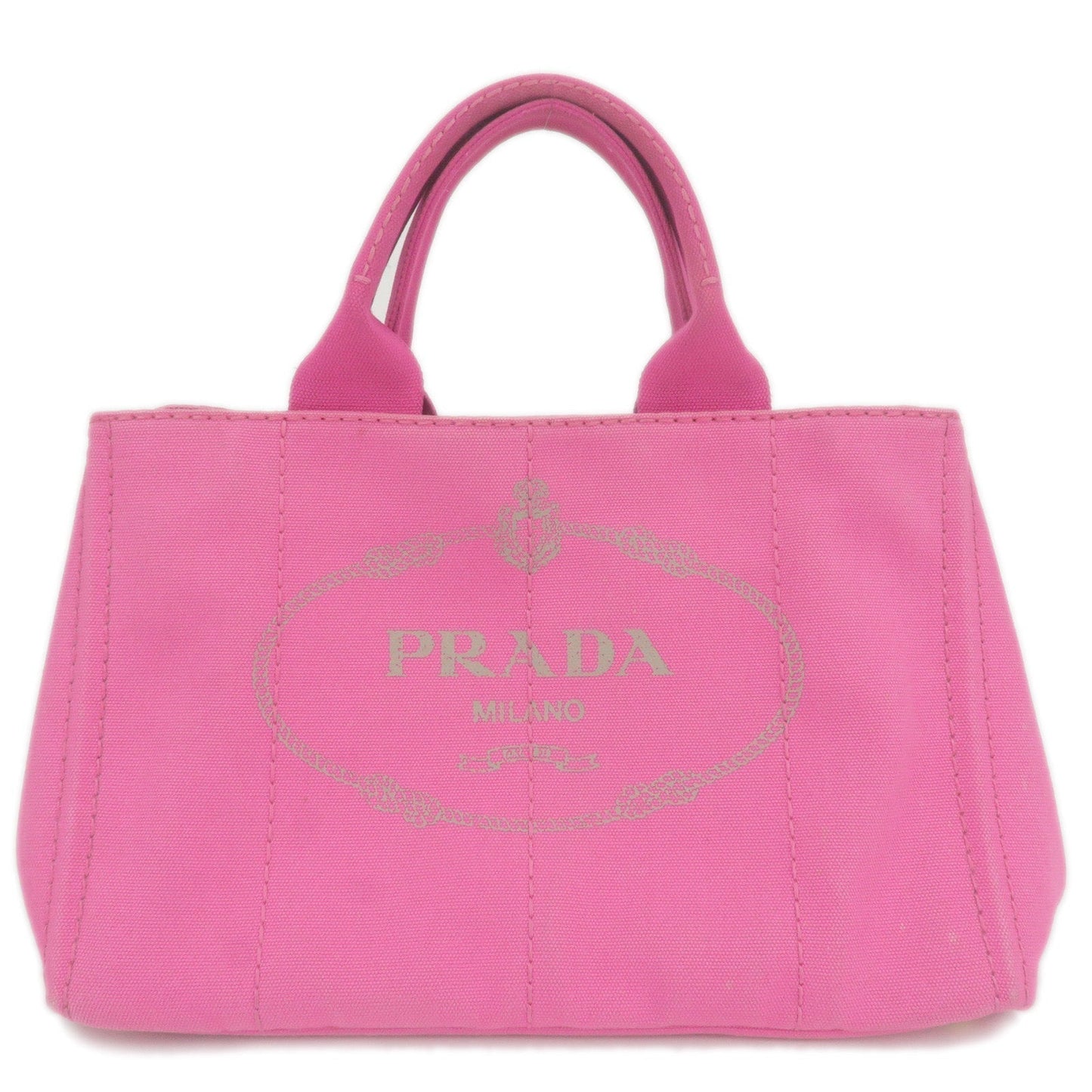Prada Prada Logo Canapa Canvas Tote Bag Hand Bag
