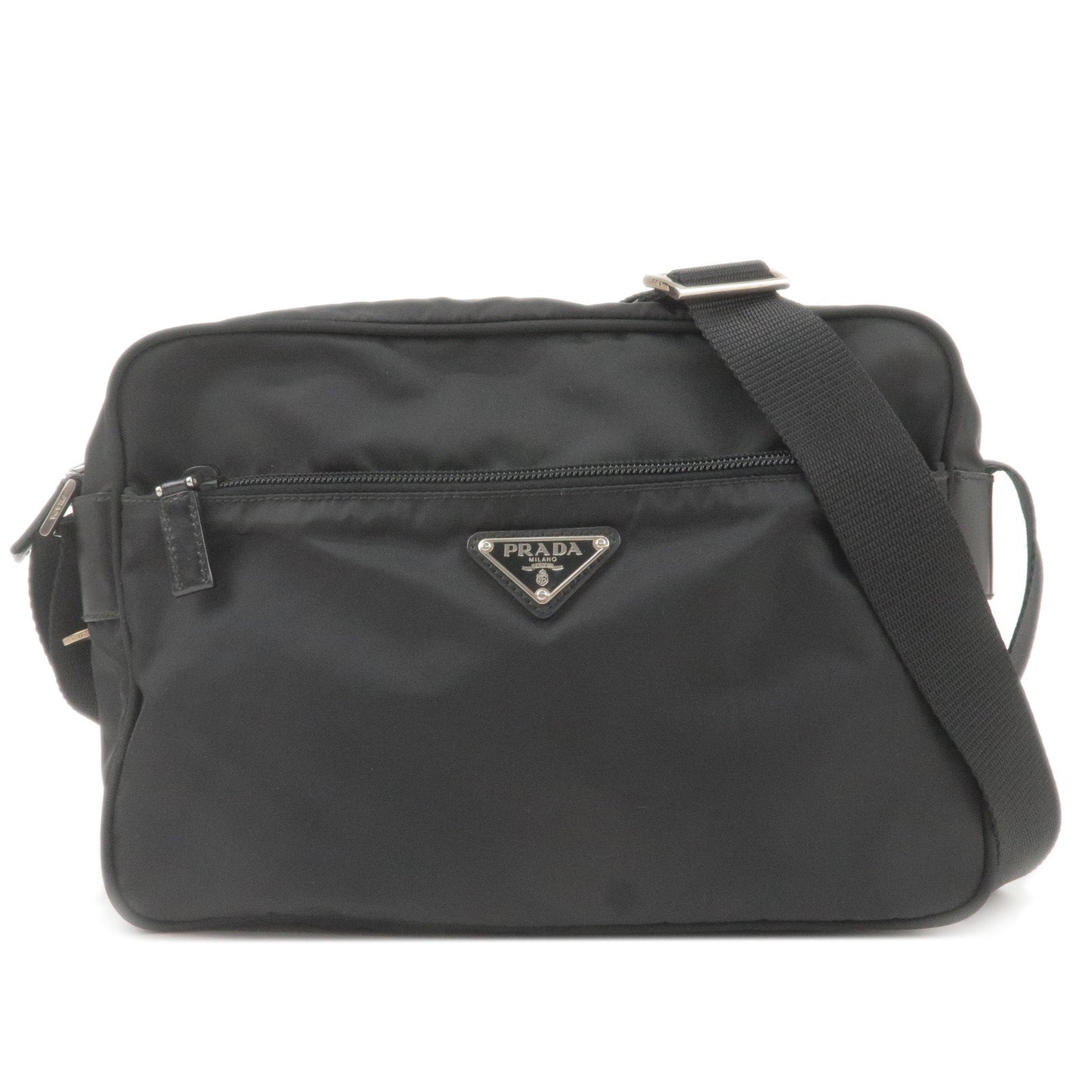 Prada Prada Logo Nylon Leather Shoulder Bag Nero Black Bt0166 36172 14