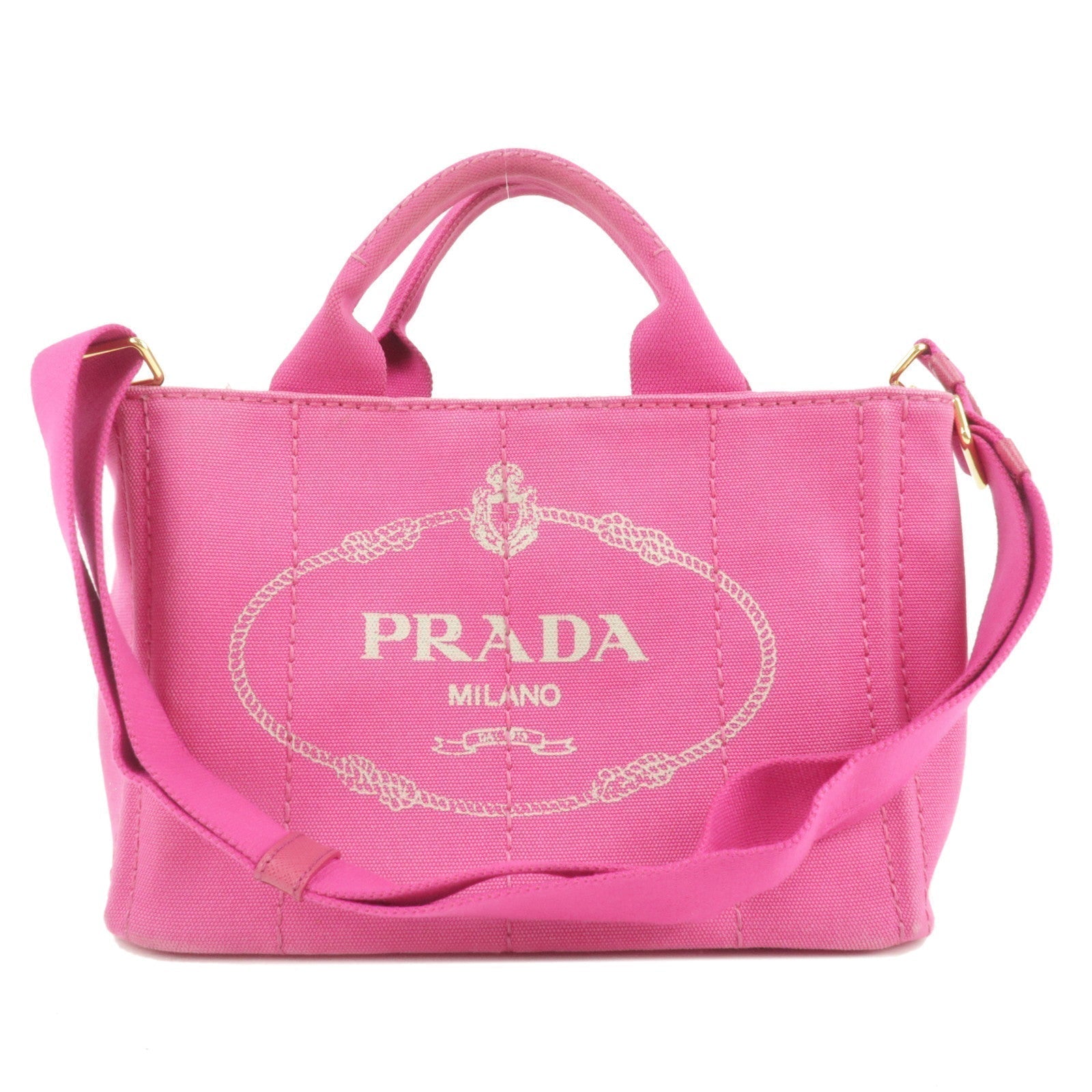 Prada Prada Canapa Mini Canvas 2Way Bag Shoulder Bag B2439G 36857 1