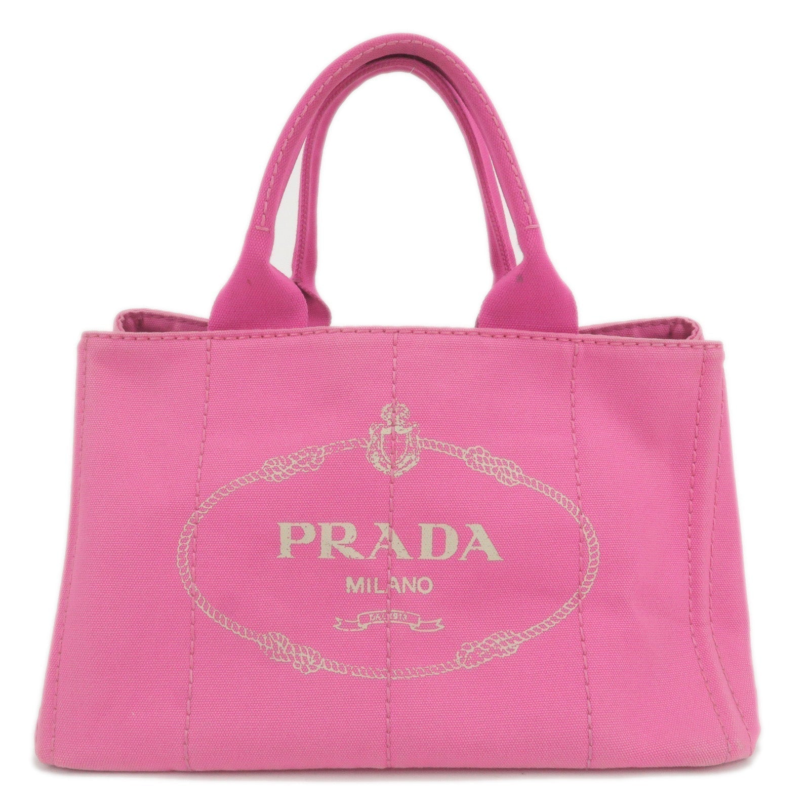 Prada Prada Canapa Canvas Tote Bag Hand Bag Pink