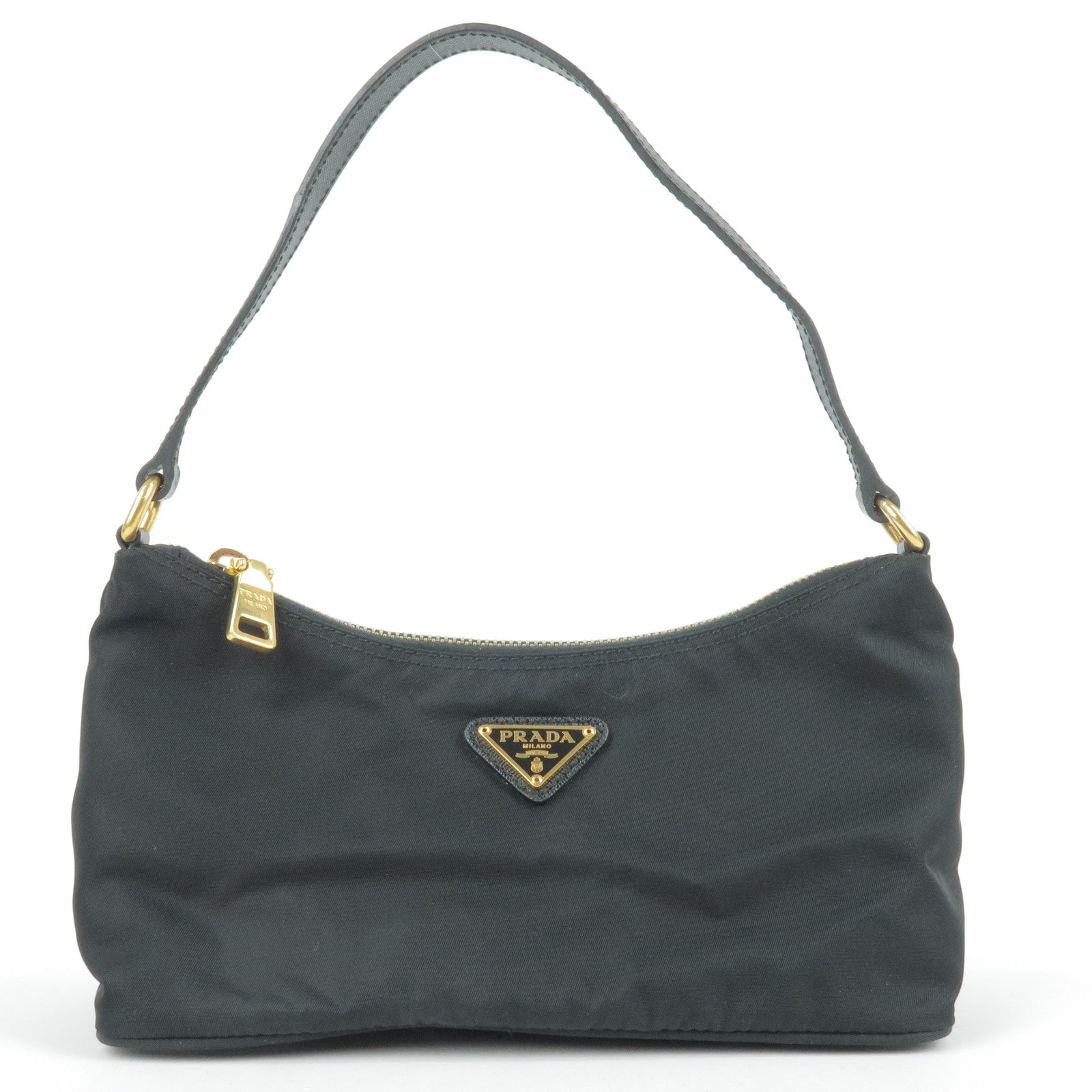 Prada Prada Nylon Leather Hand Bag Pouch Nero Black Travel Bag 1N1413 35632 1
