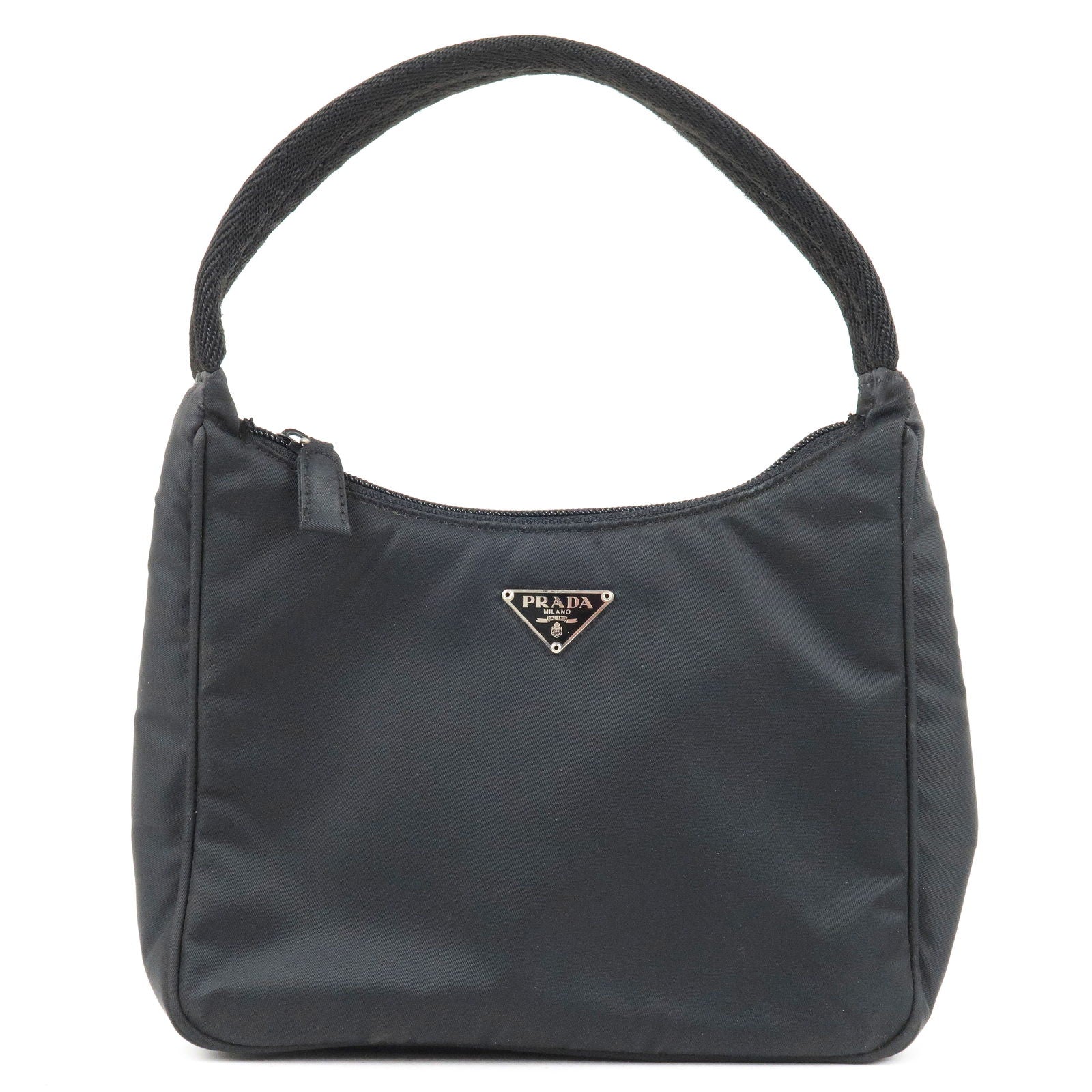 Prada Prada Nylon Hand Bag Shoulder Bag Pouch Black