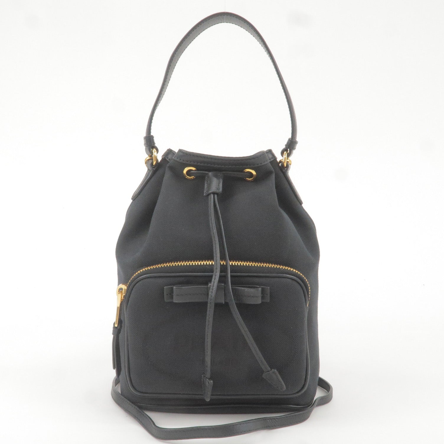Prada Prada Logo Jacquard Leather 2Way Bag Hand Bag Travel Bag 1Bh038 36172 15