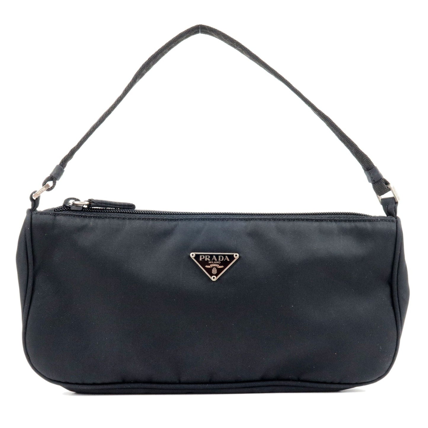 Prada Prada Logo Nylon Hand Bag Pouch Purse Mini Travel Bag