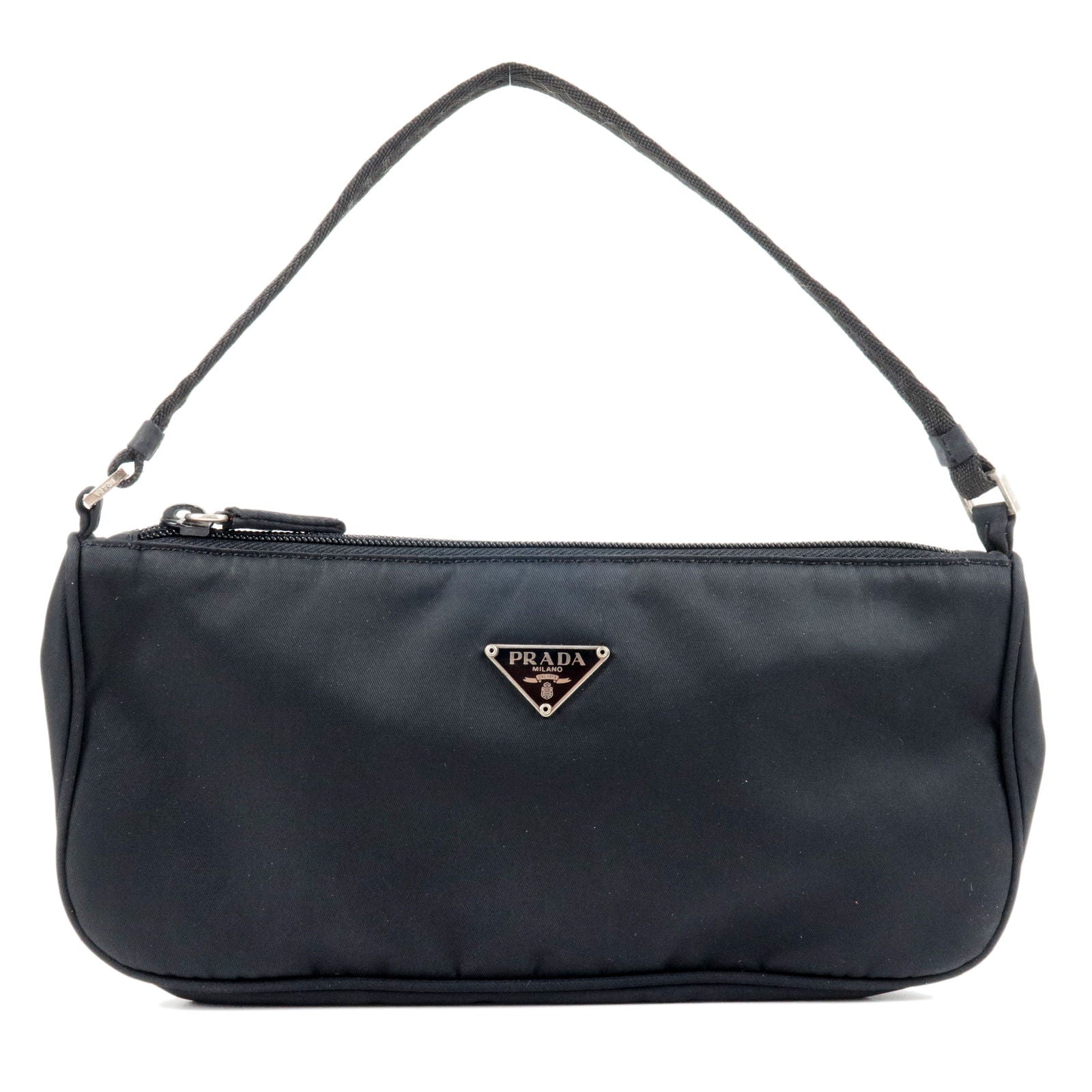 Prada Prada Logo Nylon Hand Bag Pouch Purse Mini Travel Bag