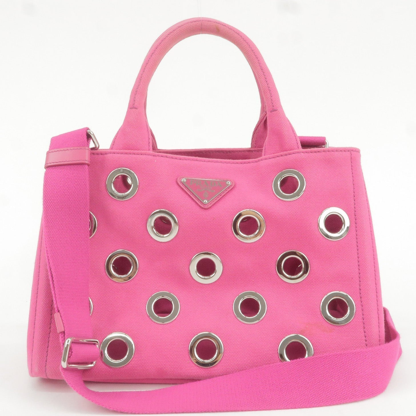 Prada Prada Canapa Mini Canvas 2Way Bag Shoulder Bag 1Bg439 35858 13