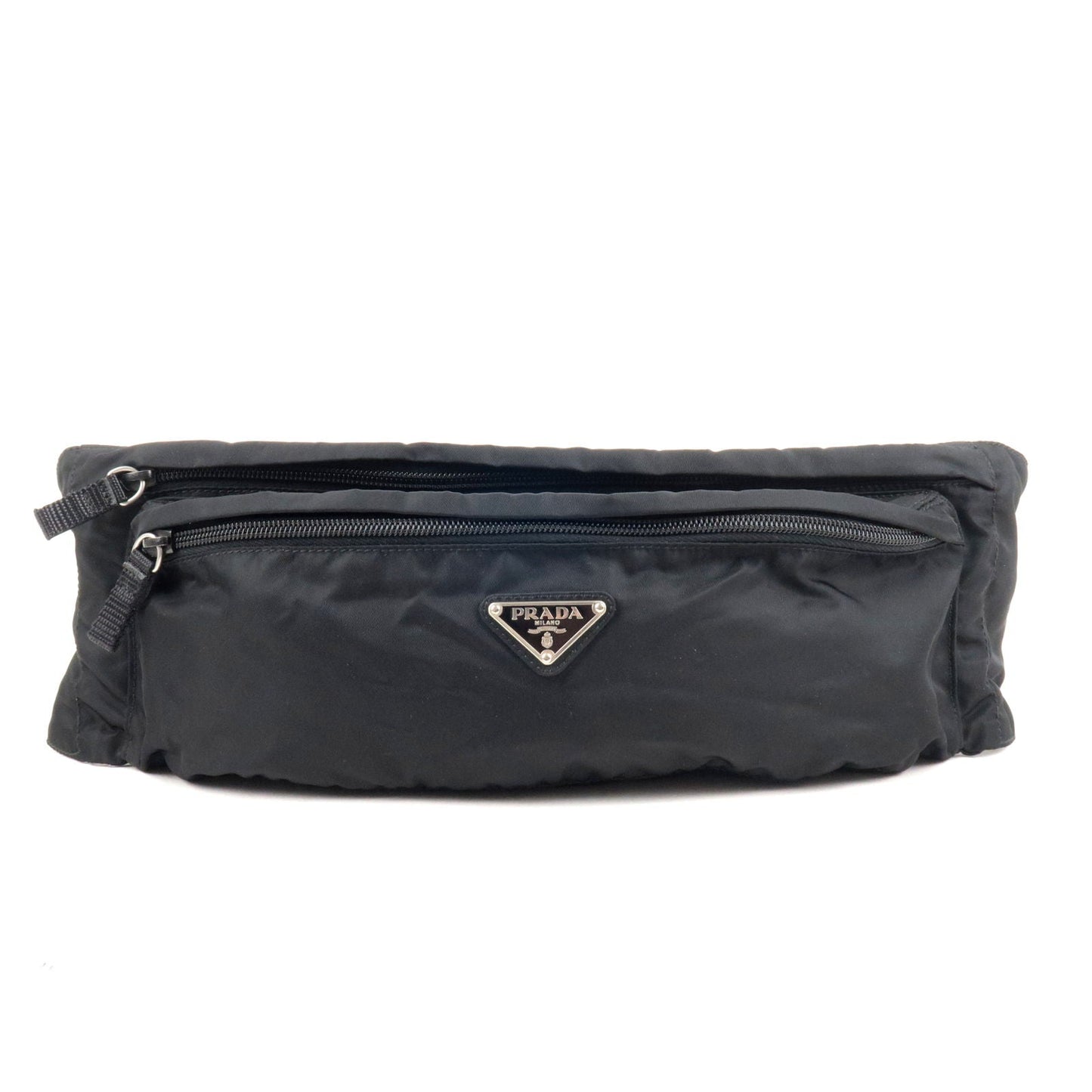Prada Prada Logo Nylon Leather Waist Bag Fanny Pack Travel Bag