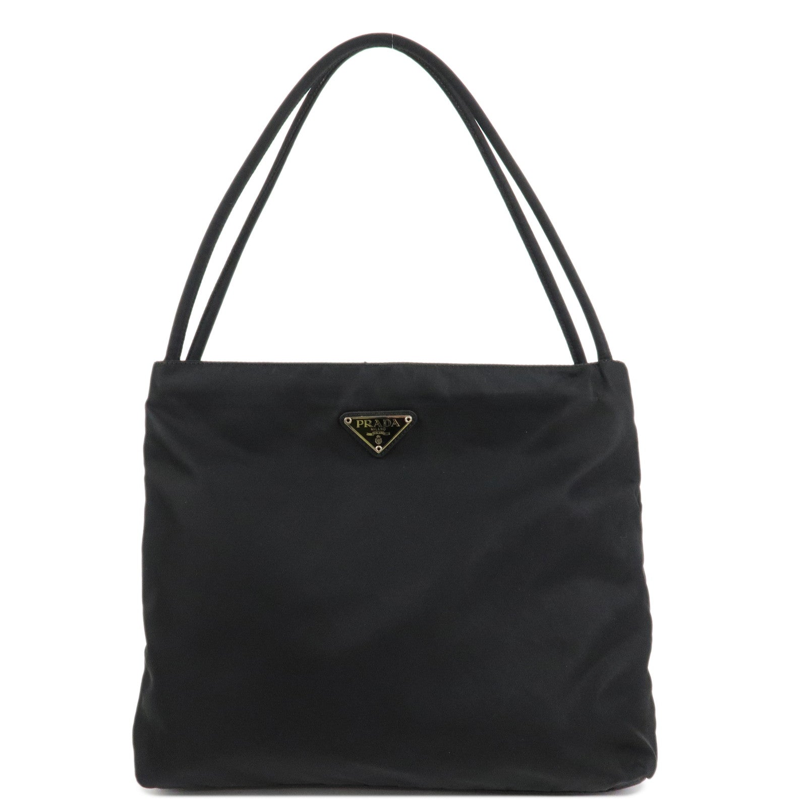 Prada Tote Bag Shoulder Bag Hand Bag d Nylon Black Logo