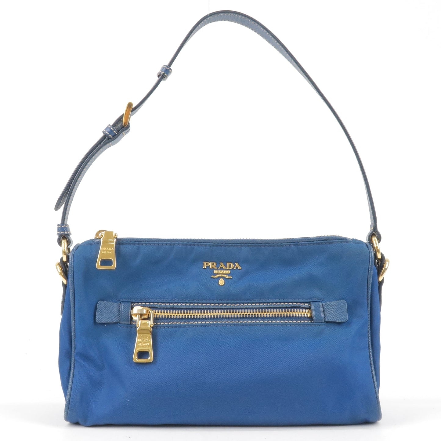 Prada Prada Logo Nylon Leather Hand Bag Pouch Purse Travel Bag