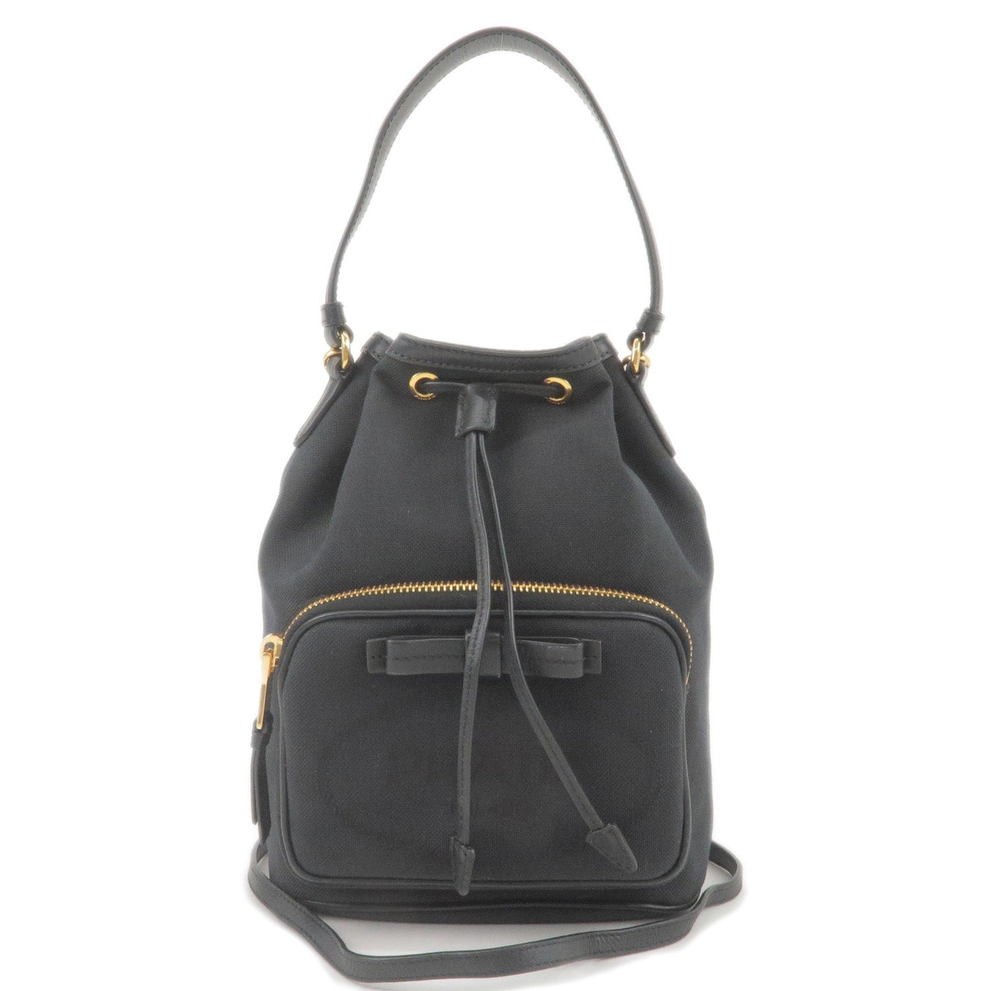 Prada Prada Logo Jacquard Leather 2Way Bag Hand Bag Travel Bag 1Bh038 36172 15