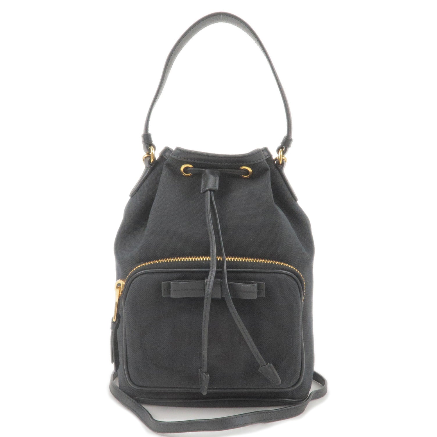Prada Prada Logo Jacquard Leather 2Way Bag Hand Bag Travel Bag 1Bh038 36172 15