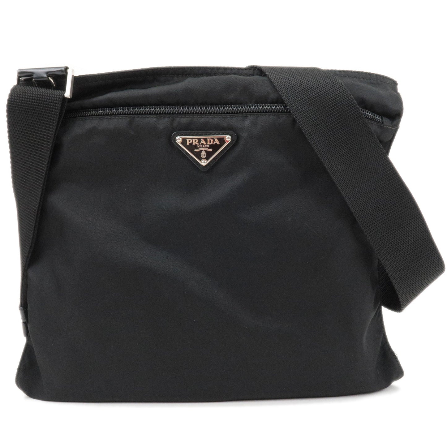 Prada Prada Logo Nylon Leather Shoulder Bag Crossbody Bag Bt175Z 36039 11