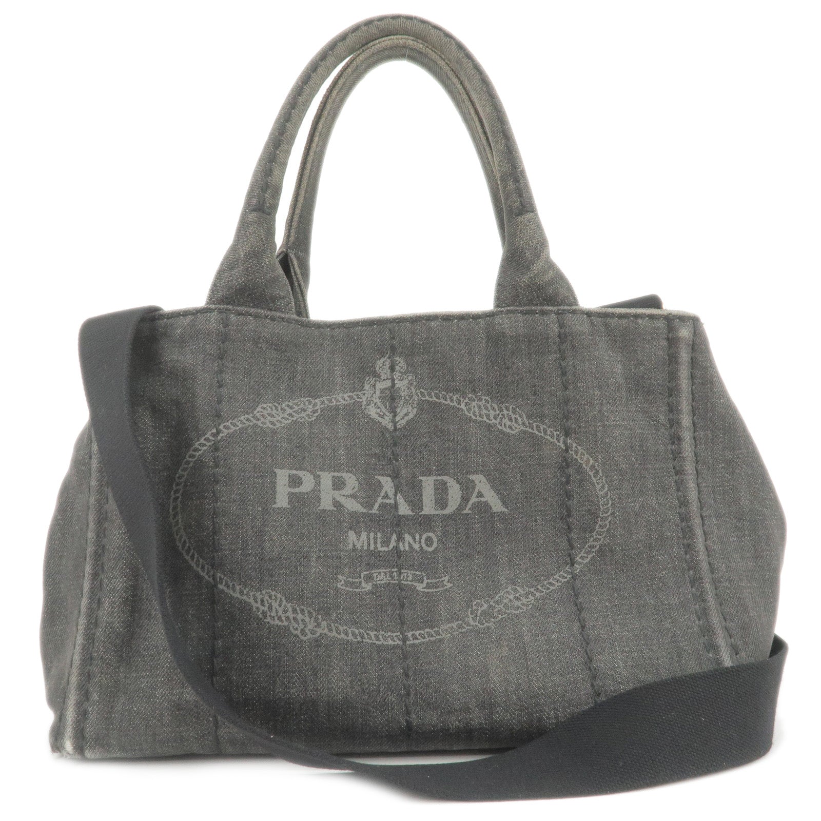 Prada Prada Logo Mini Canapa 2Way Bag Hand Bag Travel Bag