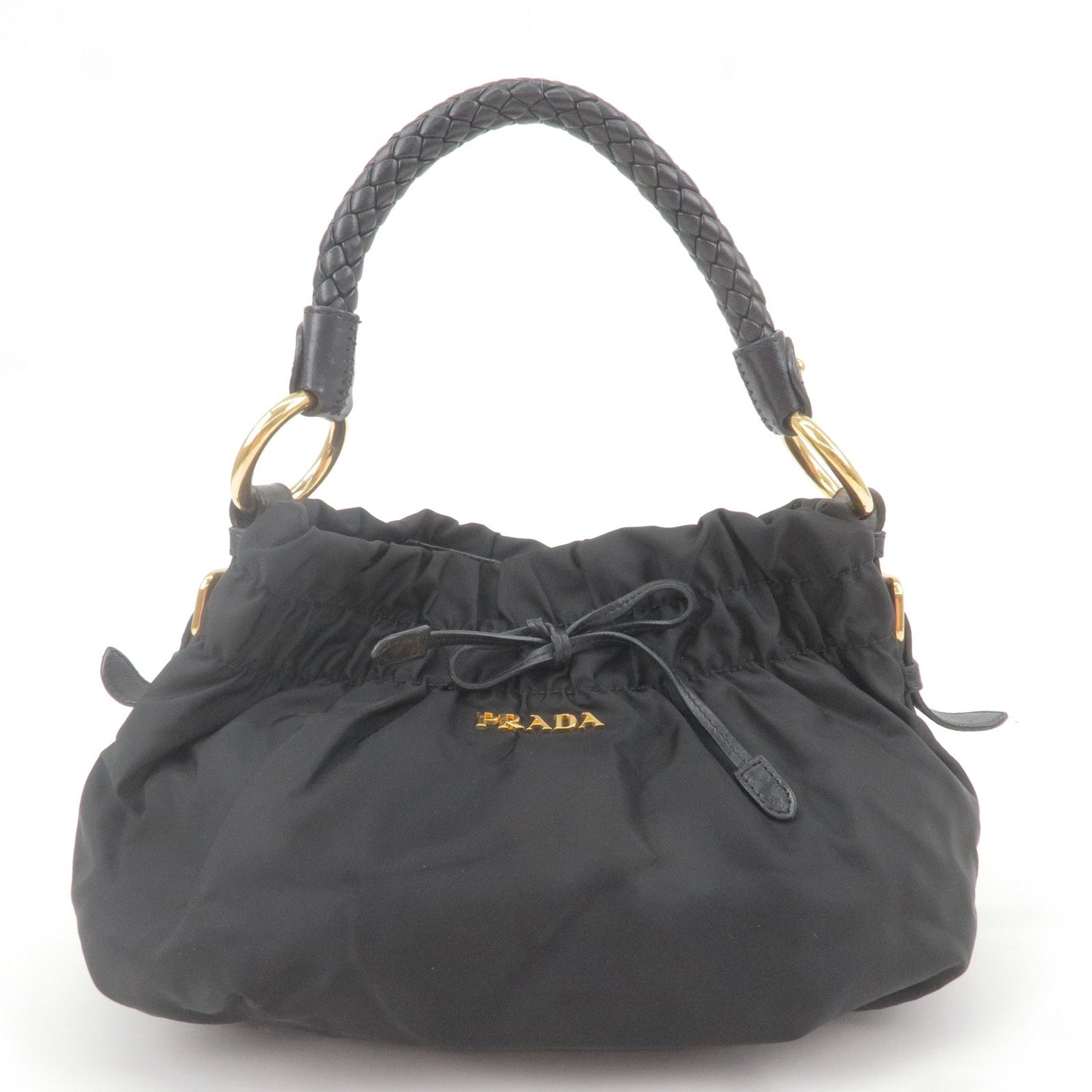 Prada Prada Logo Nylon Leather Shoulder Bag Hand Bag Br4237 36480 5