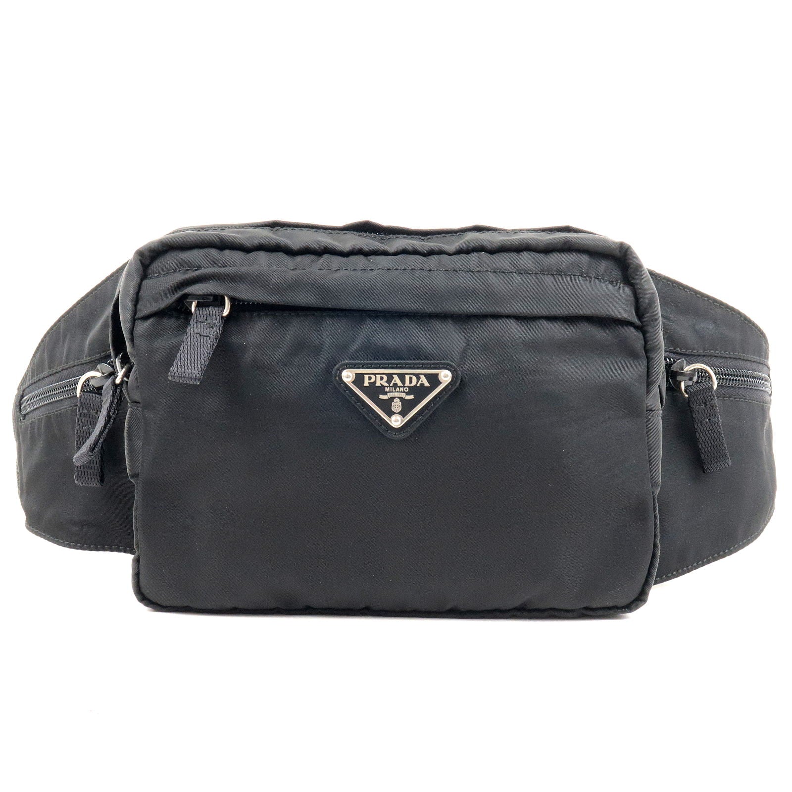Prada Prada Logo Nylon Leather Waist Bag Fanny Pack Travel Bag V210 36676 13