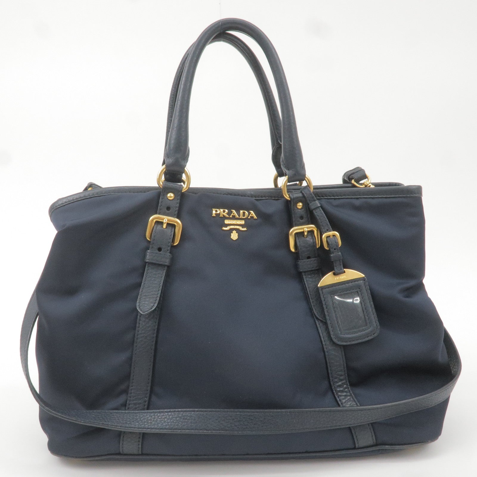 Prada Prada Logo Nylon Leather 2Way Bag Hand Bag Travel Bag Bn2527 36658 18