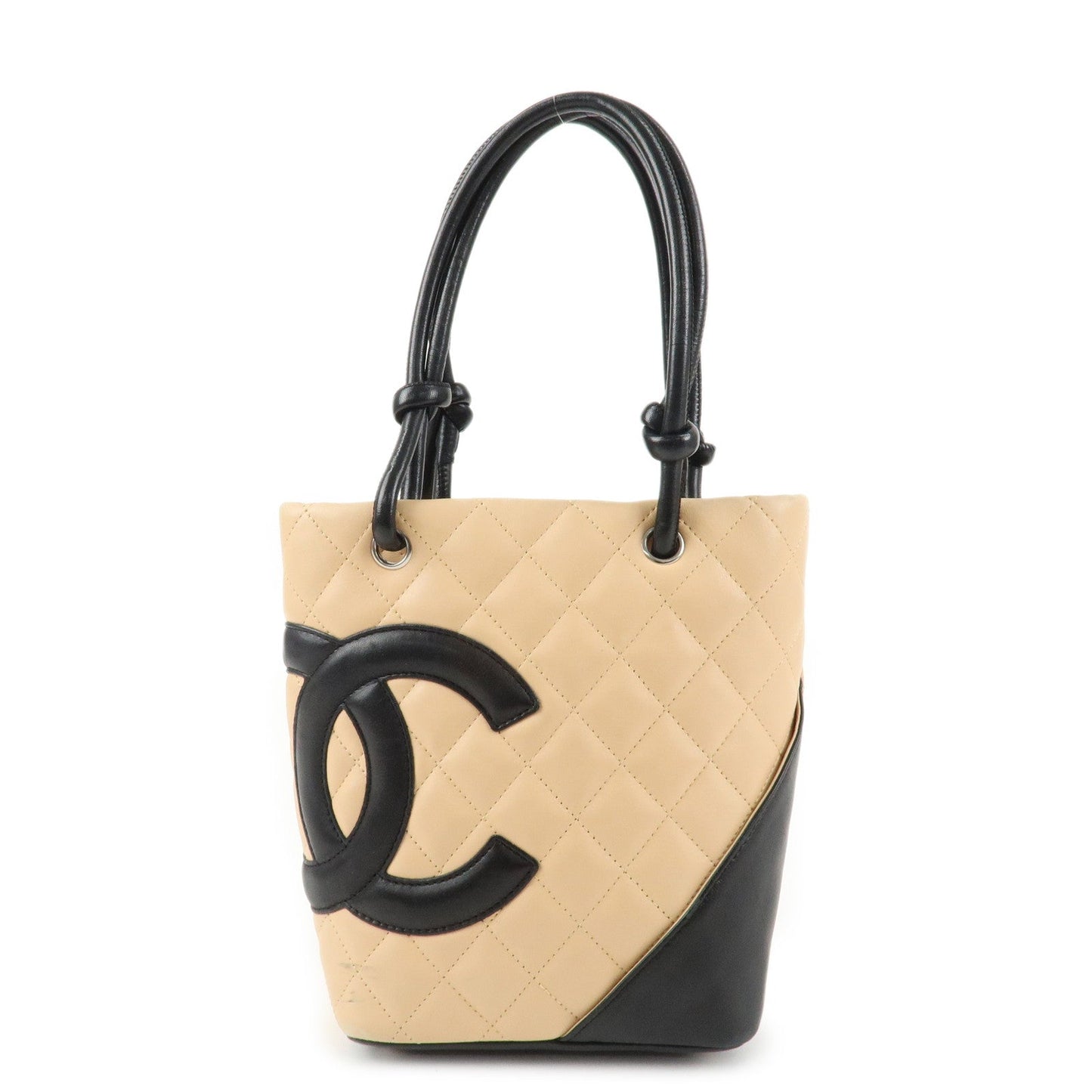 CHANEL COCO Mark Cambon Line Lamb Skin Small Tote Bag A25166