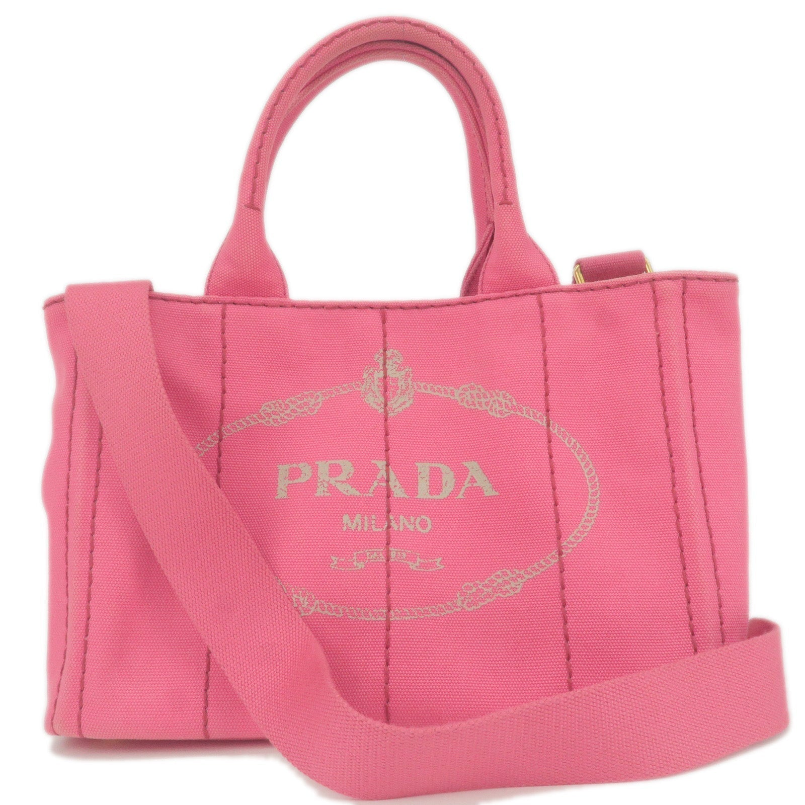 Prada Prada Canapa Mini Canvas 2Way Bag Shoulder Bag 1Bg439 35786 1