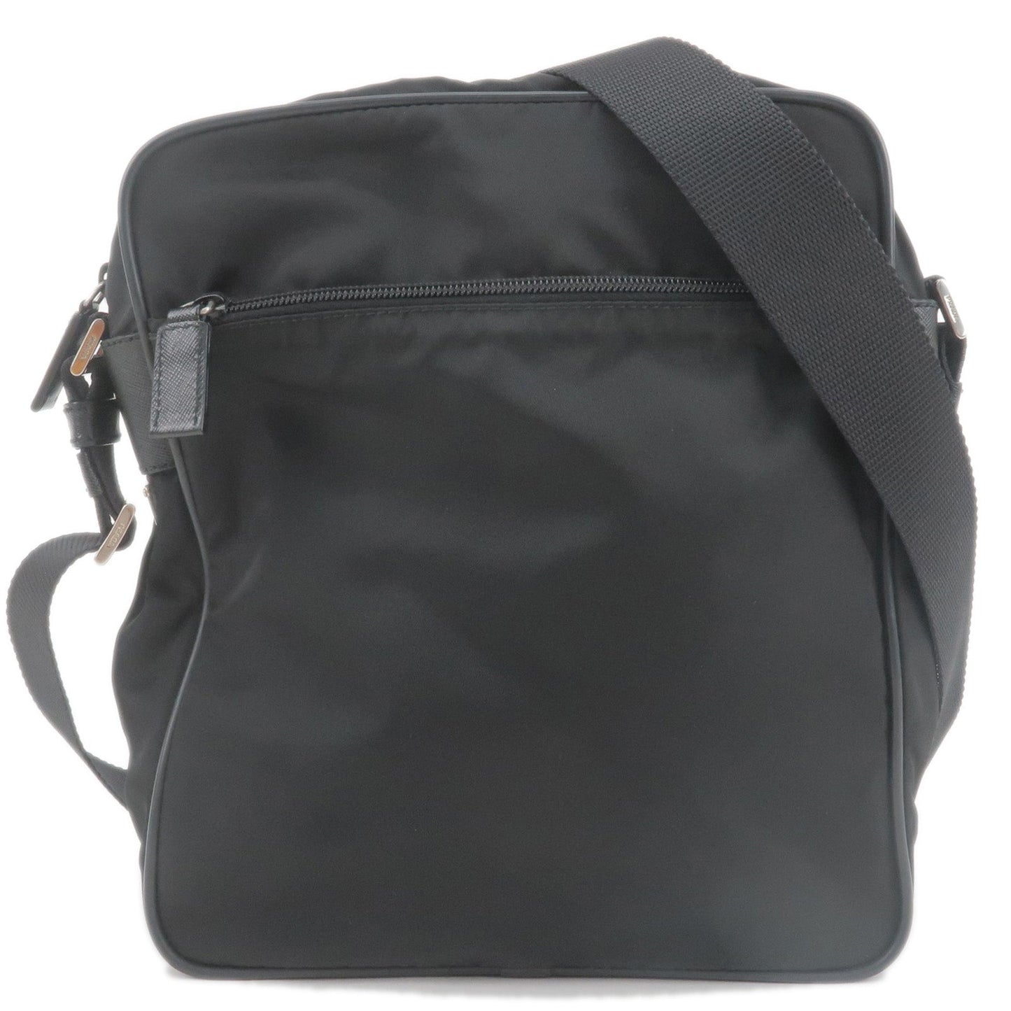 Prada Prada Nylon Leather Shoulder Bag Crossbody Bag Nero