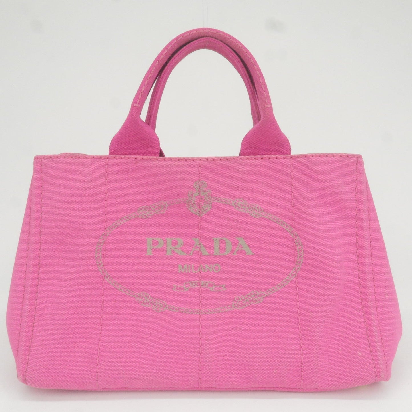 Prada Prada Logo Canapa Canvas Tote Bag Hand Bag